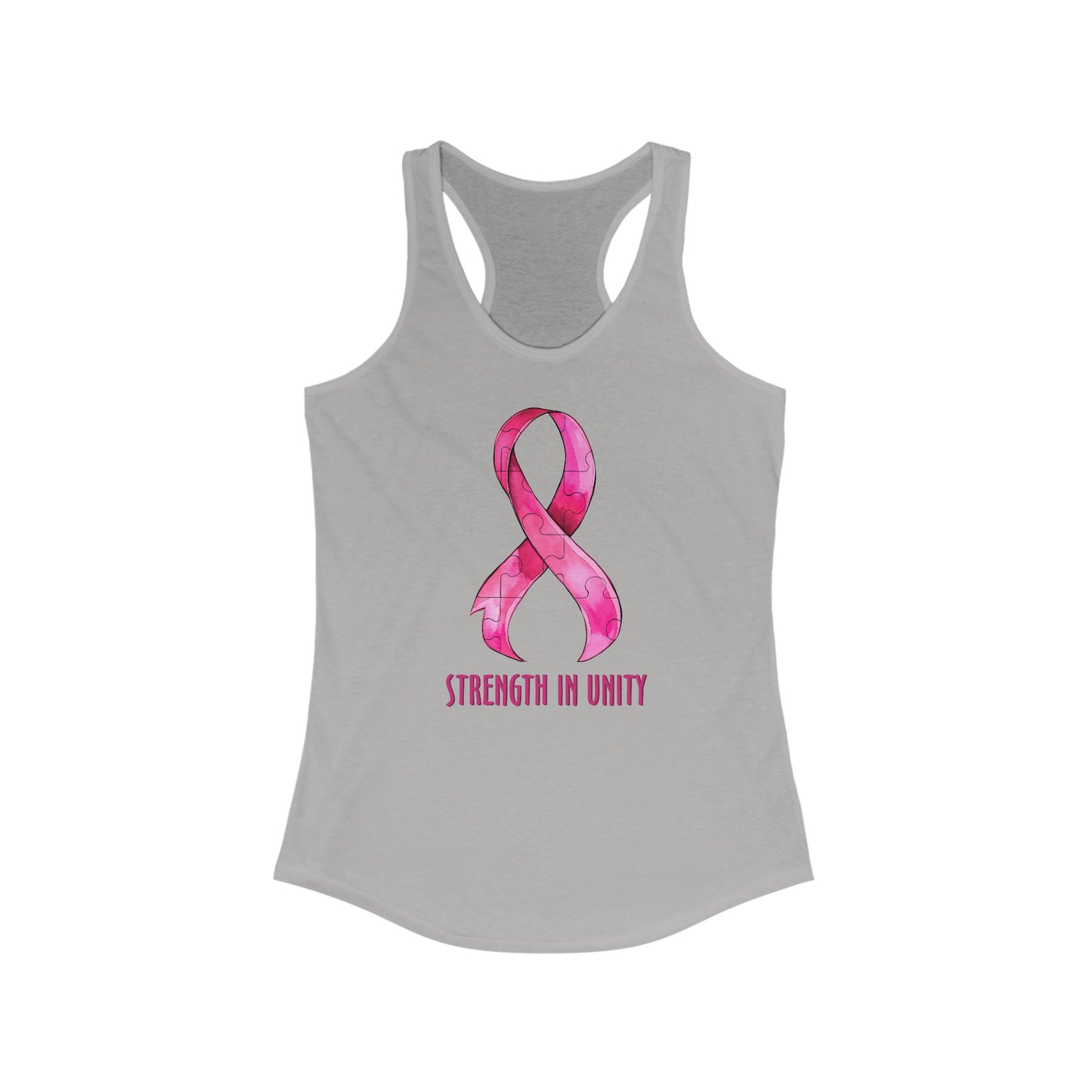 Unite for Wellness - ‘Strength in Unity’ Pink Ribbon Puzzle Tank Top