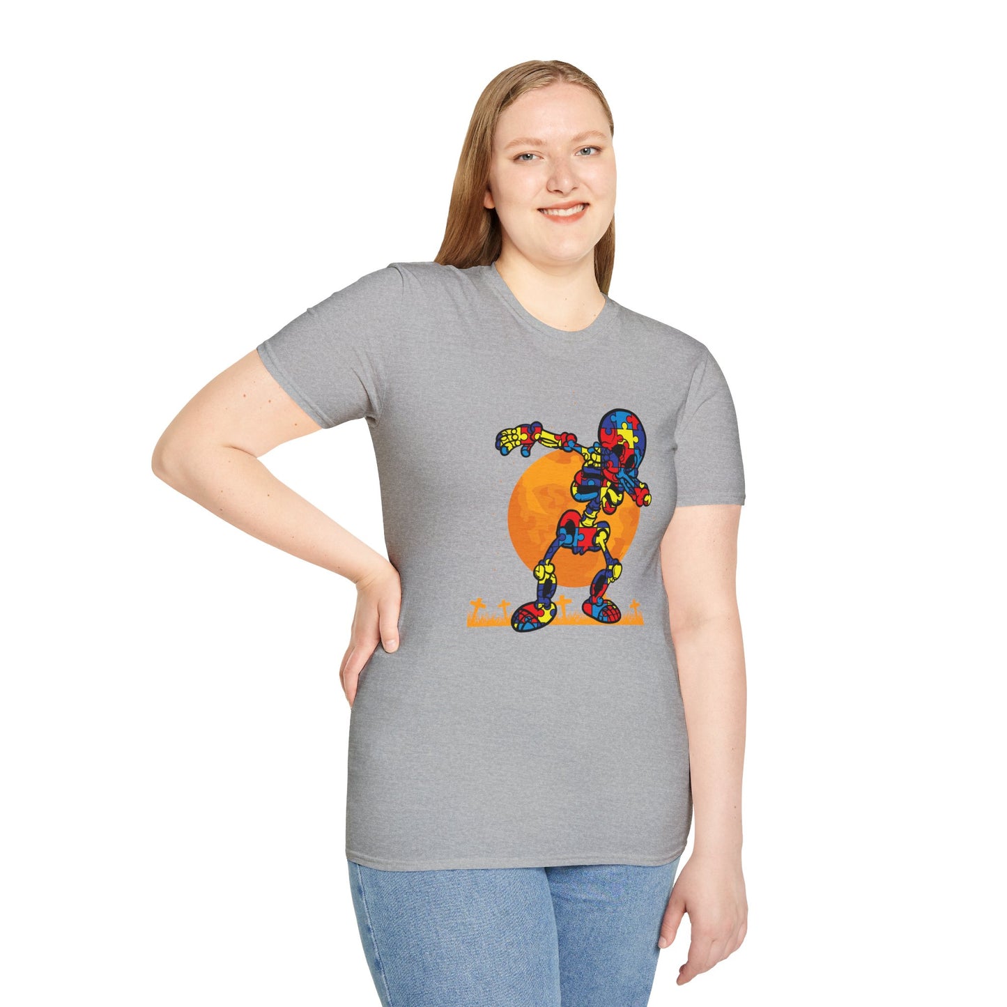 Autism Awareness Halloween Hero Tee - Embrace Uniqueness & Celebrate Differences Unisex Softstyle