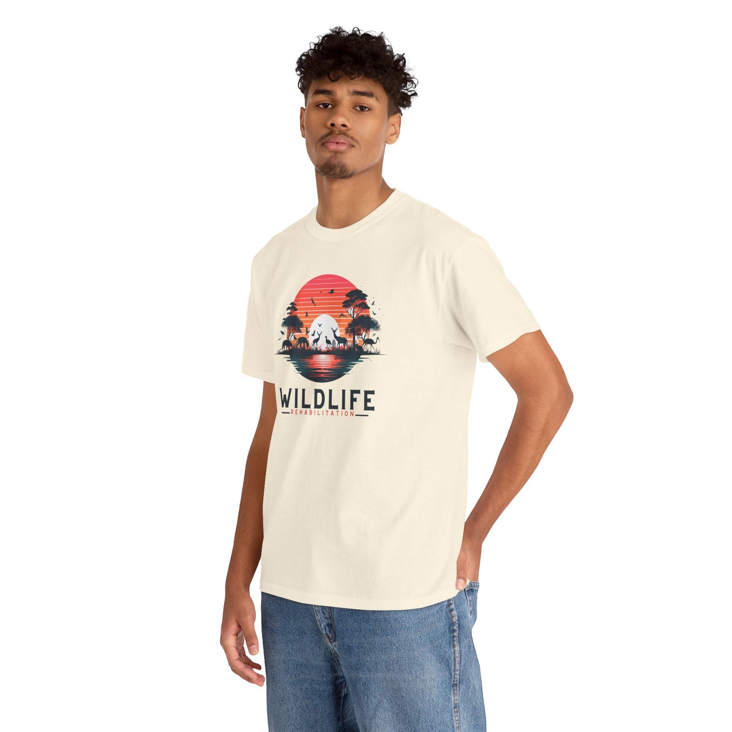 Wildlife Rehabilitation Sunset Silhouette Tee – Embrace Nature’s Serenity