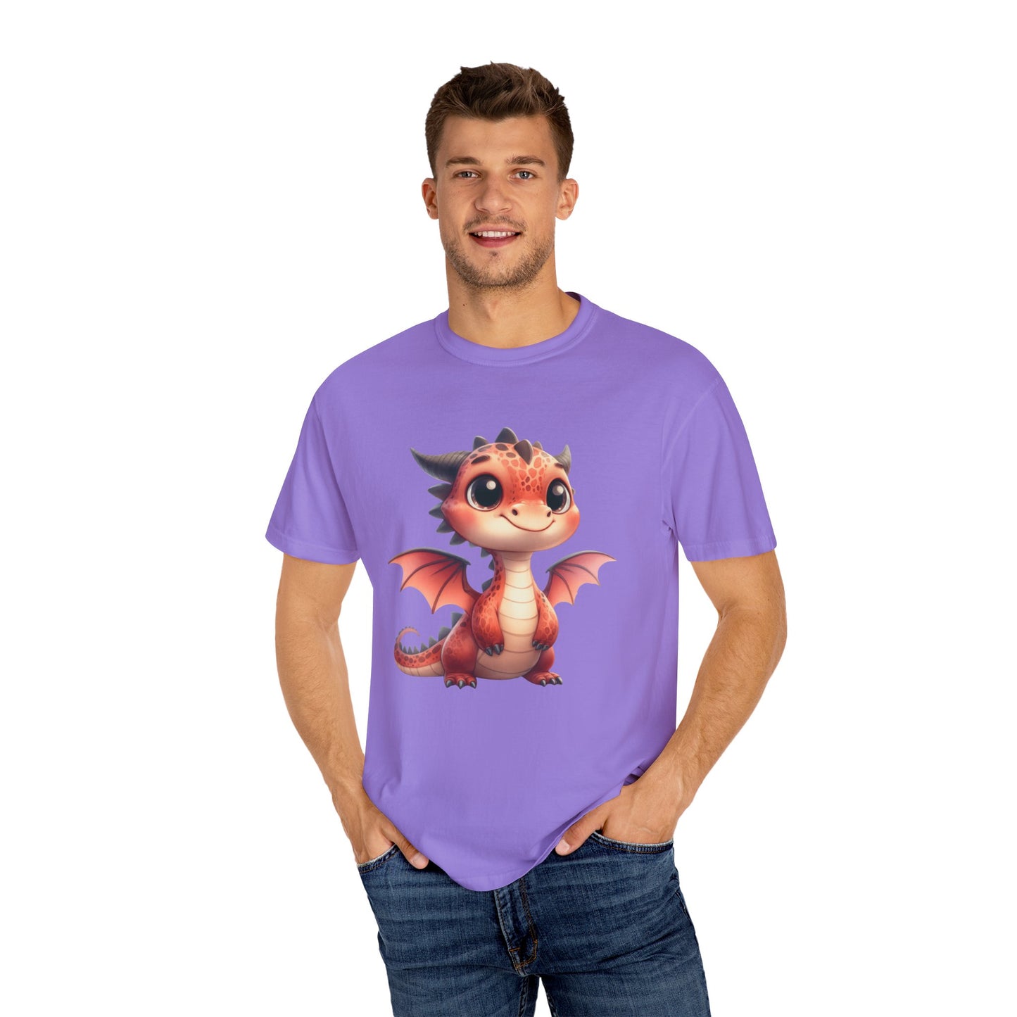 Adorable Dragon Whelp Tee - Soft Cotton T-Shirt with Fantasy Creature tee