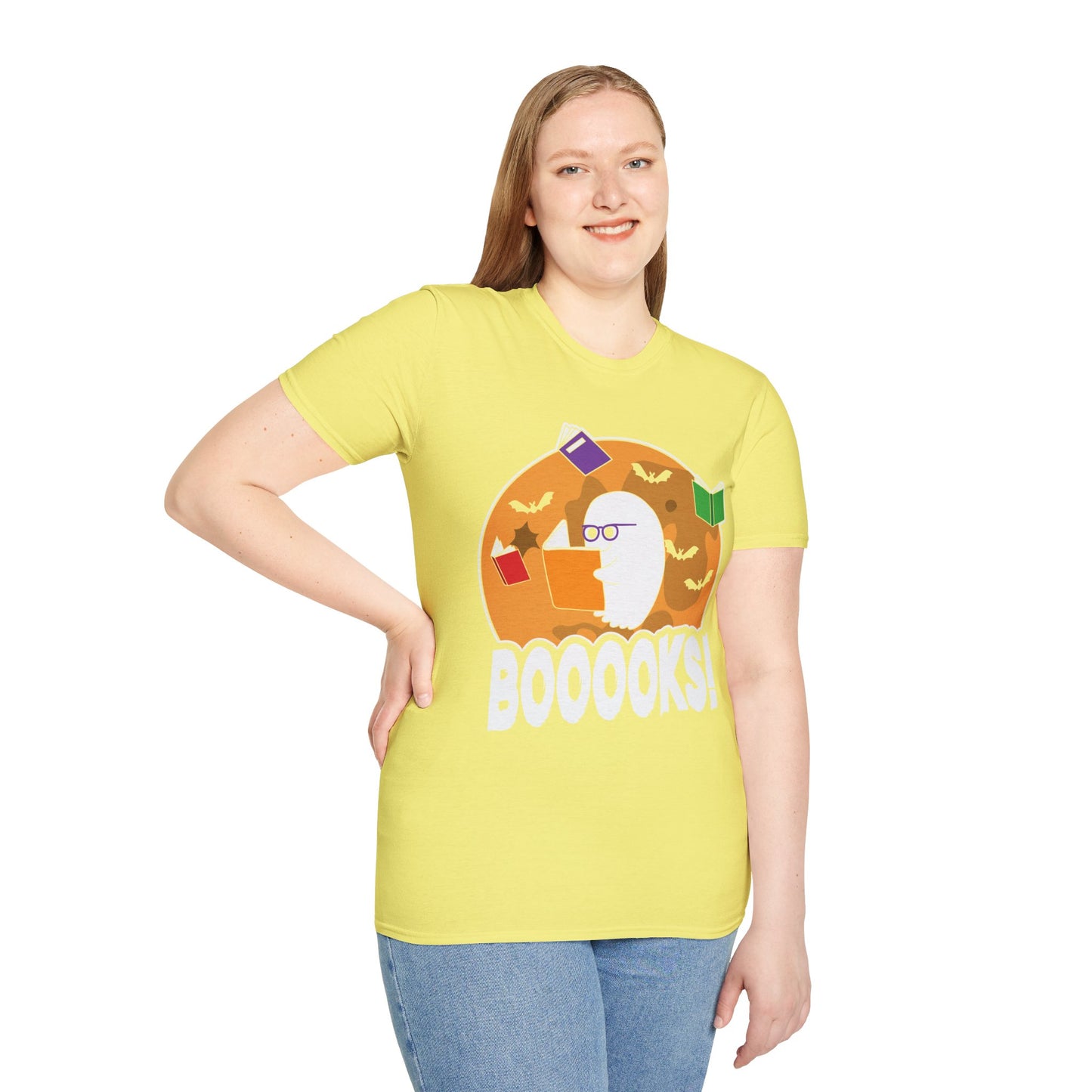 Ghostly Reader - Spooky Halloween BOOOOKS! Tee