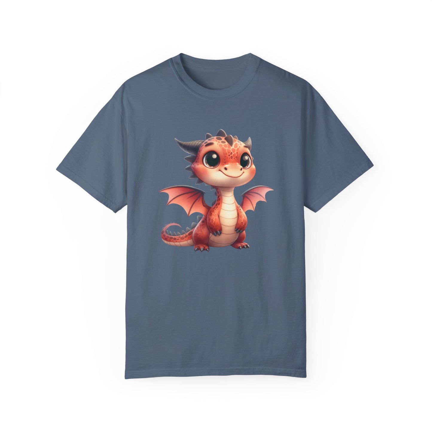 Playful Whimsy Dragon - Unique Cartoon-Style Dragon T-Shirt Design for Fun and Fantasy Lovers