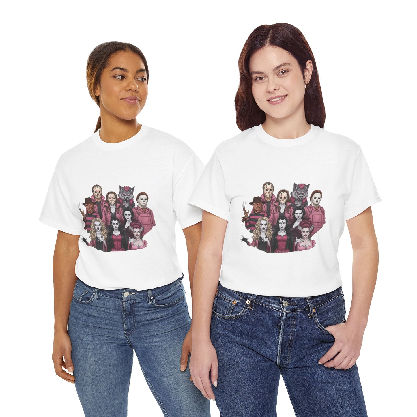 Horror Villains Breast Cancer Awareness Tee