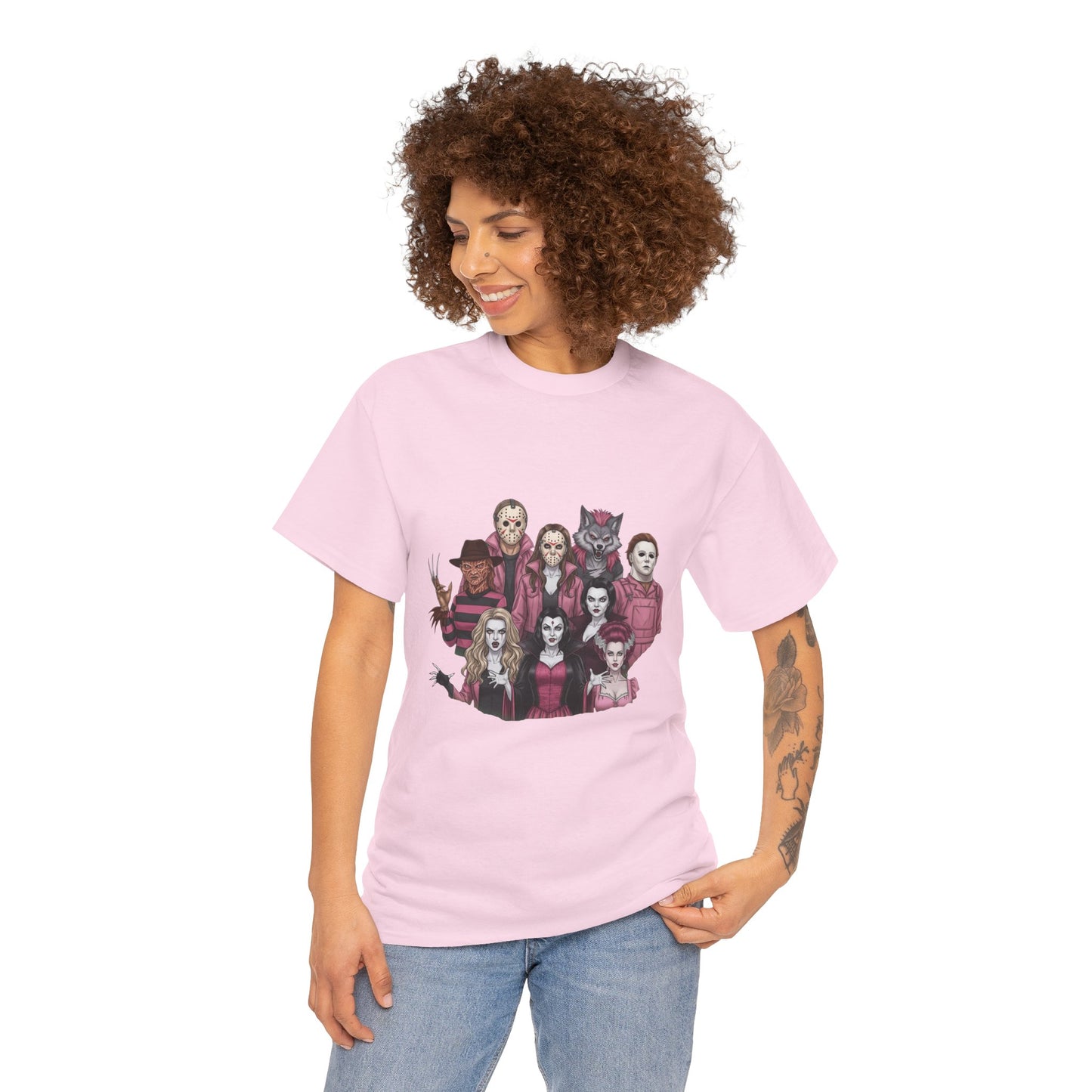 Horror Villains Breast Cancer Awareness Tee
