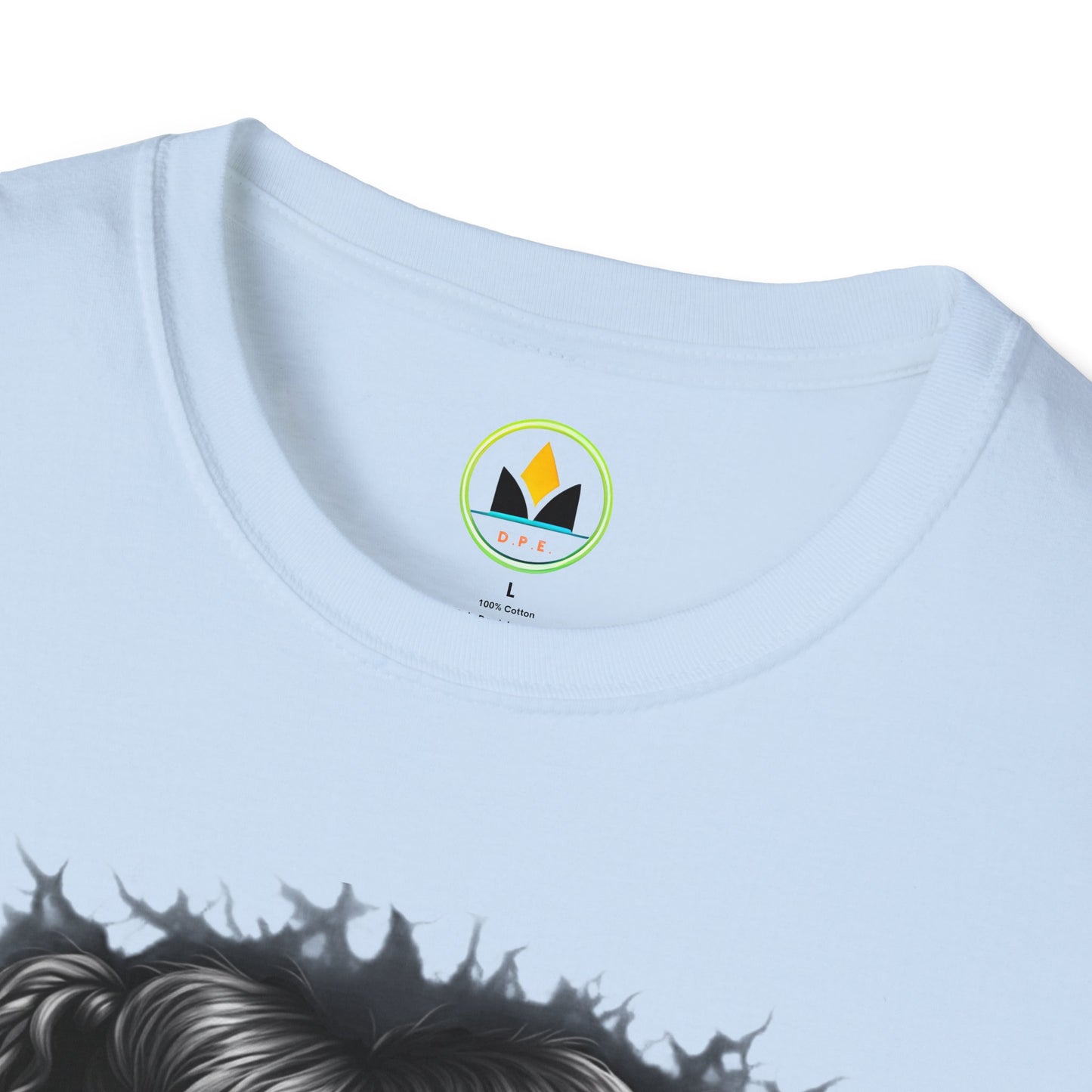 Hauntingly Adorable: Spooky Cute Little Girl Ghost Unisex Softstyle T-Shirt