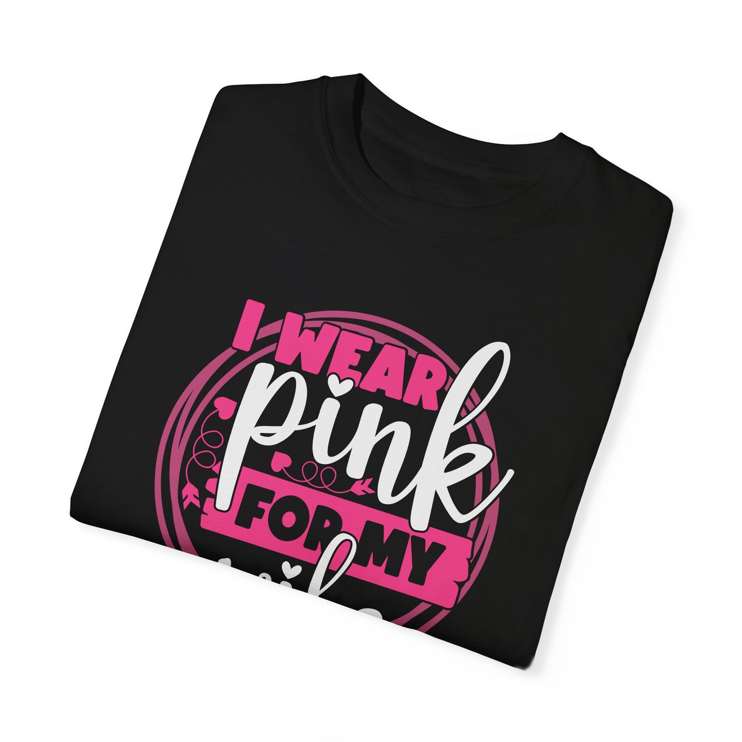 I Wear Pink For My Wife - Supportive Breast Cancer Awareness T-Shirt