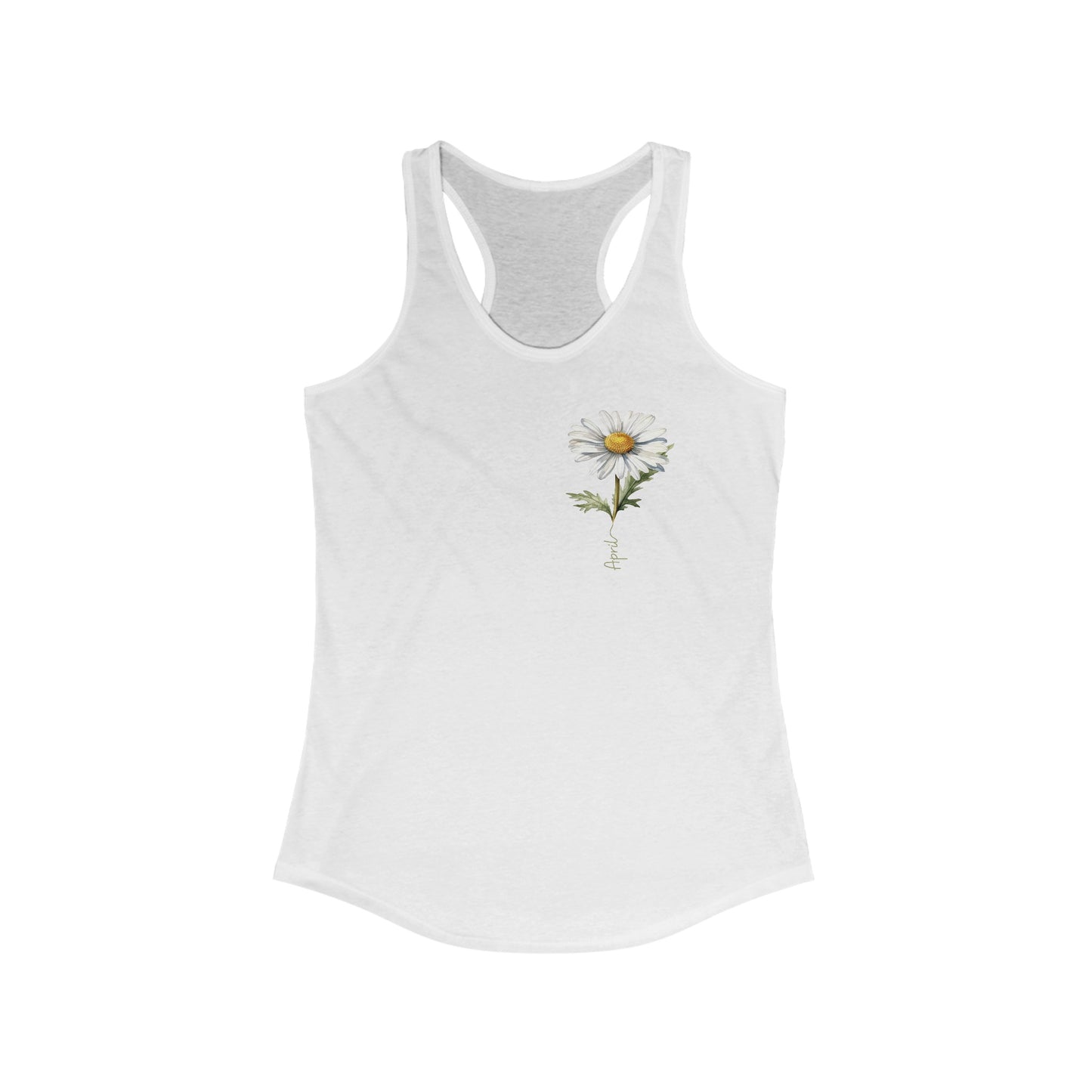 April Daisy Birth Month Flower - Women’s Spring Tank Top