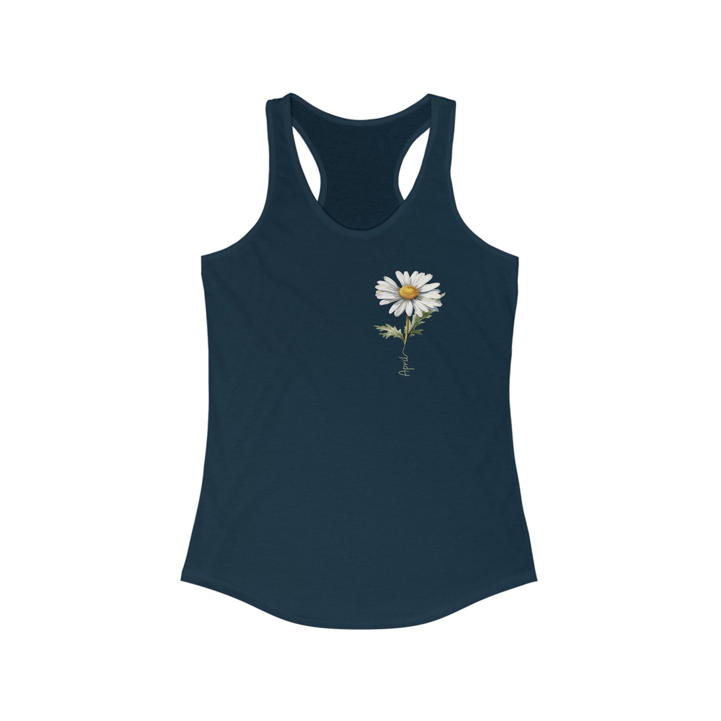 April Daisy Birth Month Flower - Women’s Spring Tank Top