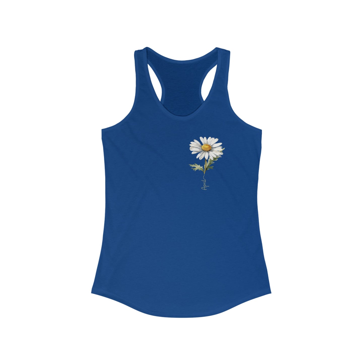 April Daisy Birth Month Flower - Women’s Spring Tank Top