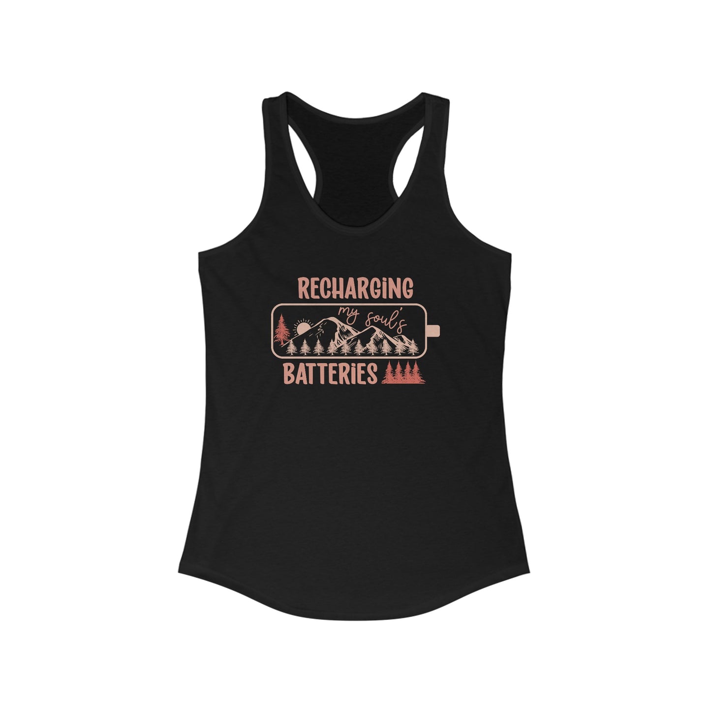 Women’s ‘Recharging My Soul’s Batteries’ Tank Top – Nature-Inspired Relaxation Apparel