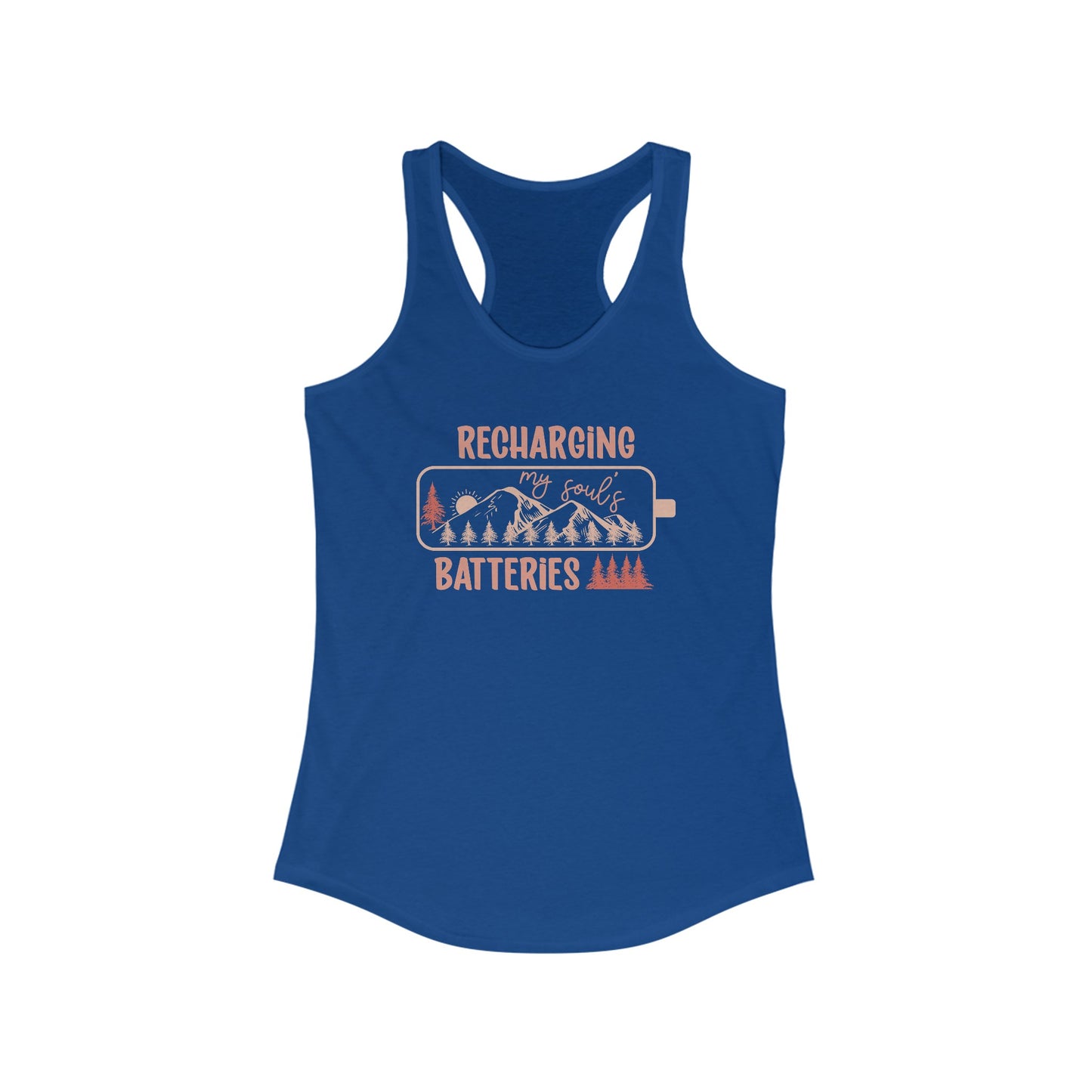 Women’s ‘Recharging My Soul’s Batteries’ Tank Top – Nature-Inspired Relaxation Apparel