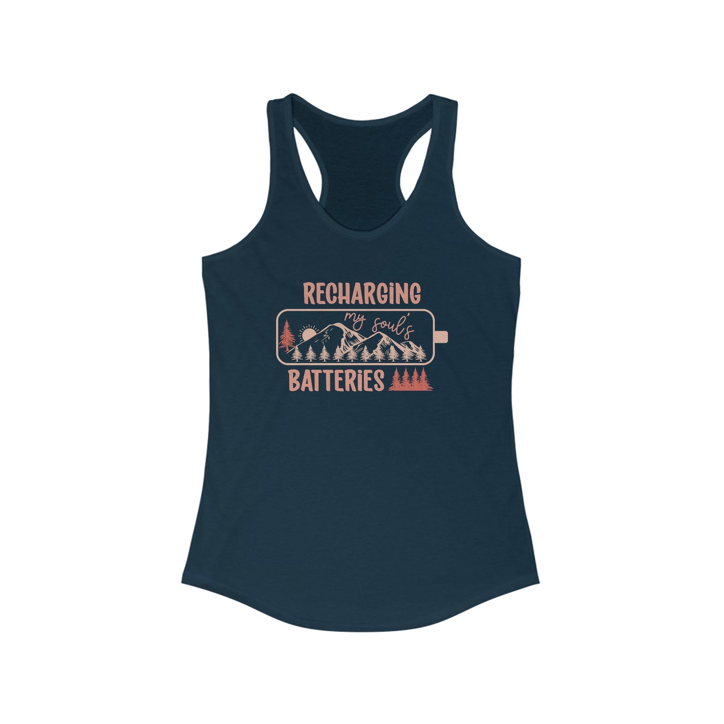 Women’s ‘Recharging My Soul’s Batteries’ Tank Top – Nature-Inspired Relaxation Apparel