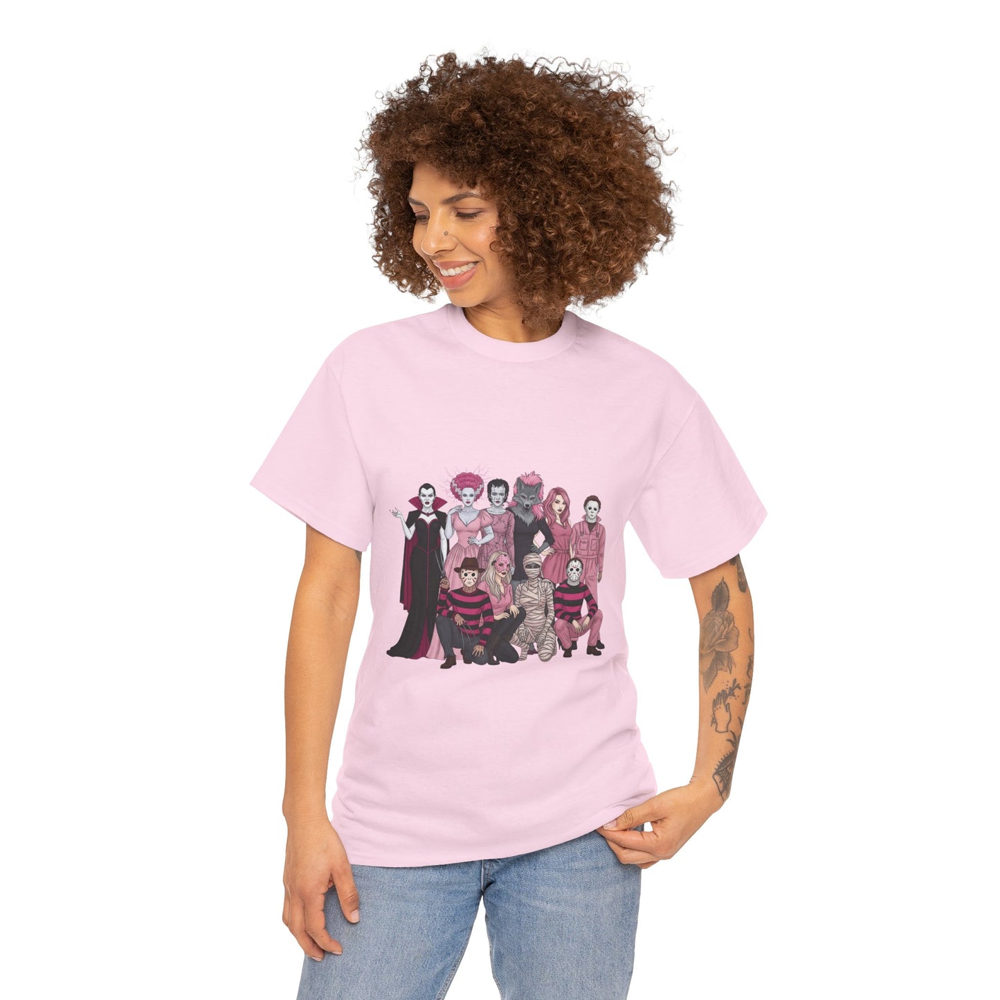 Horror Warriors in Pink Shirt Unisex Tee - Breast Cancer Awareness Month