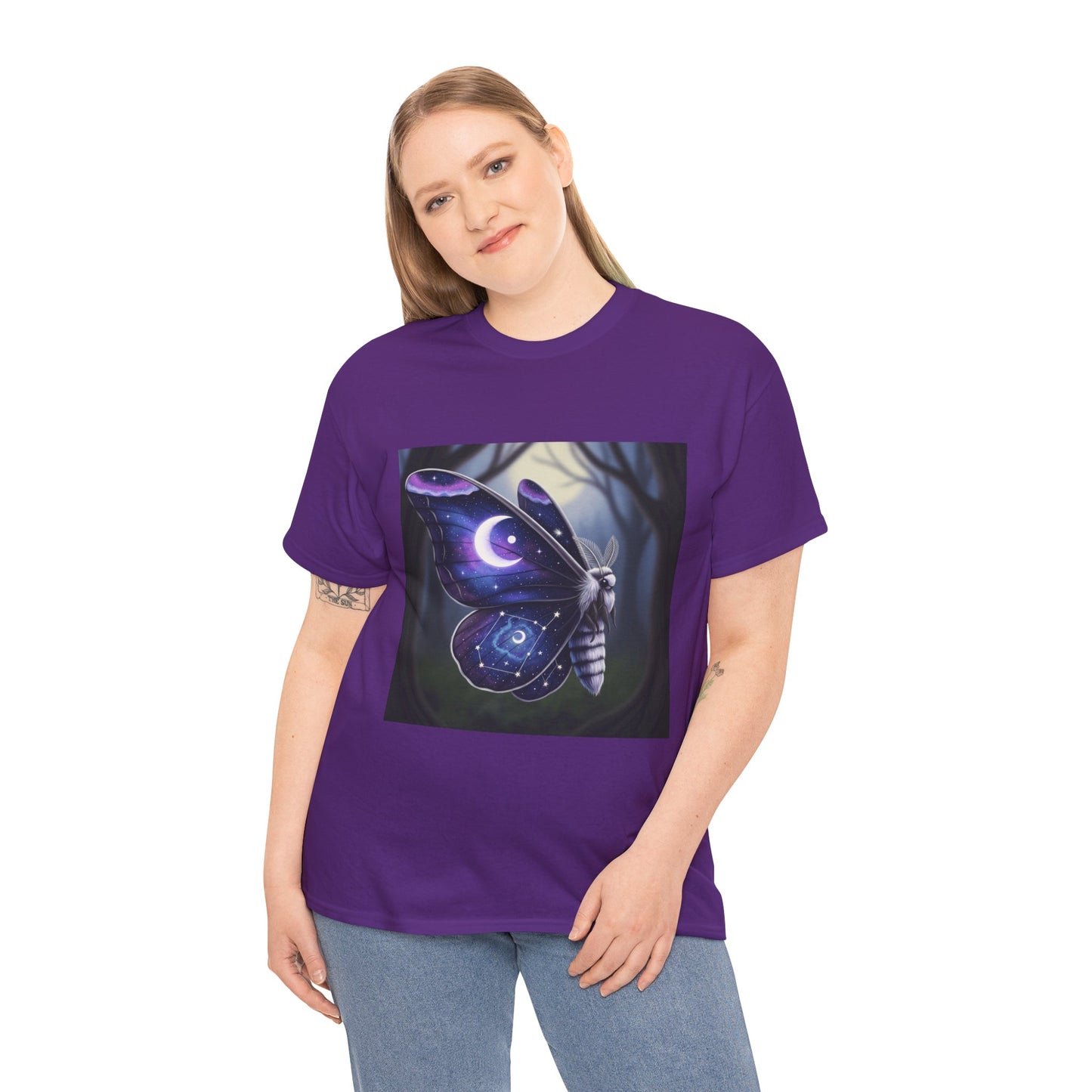 Witchy Galaxy Moth Moon Shirt