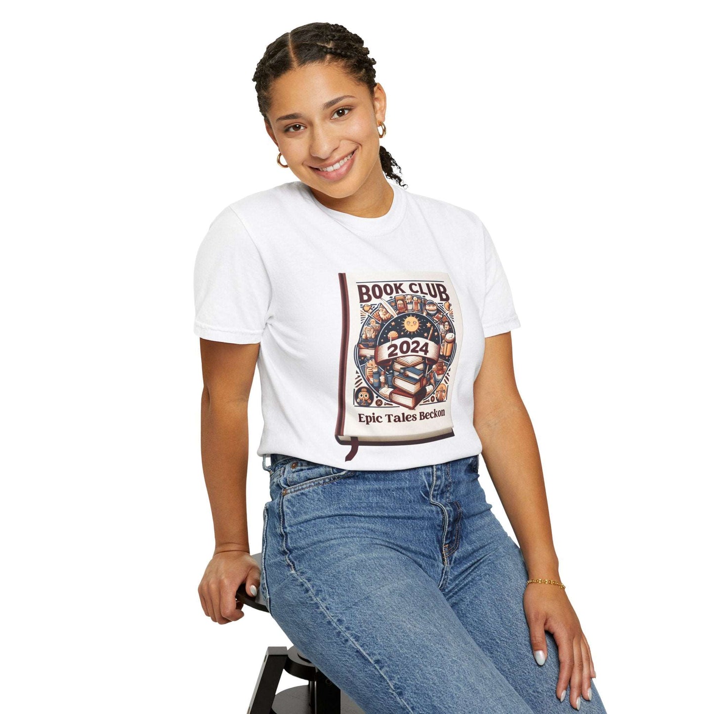 2024 Book Club - Literary Adventure tshirt - Epic Tales Beckon