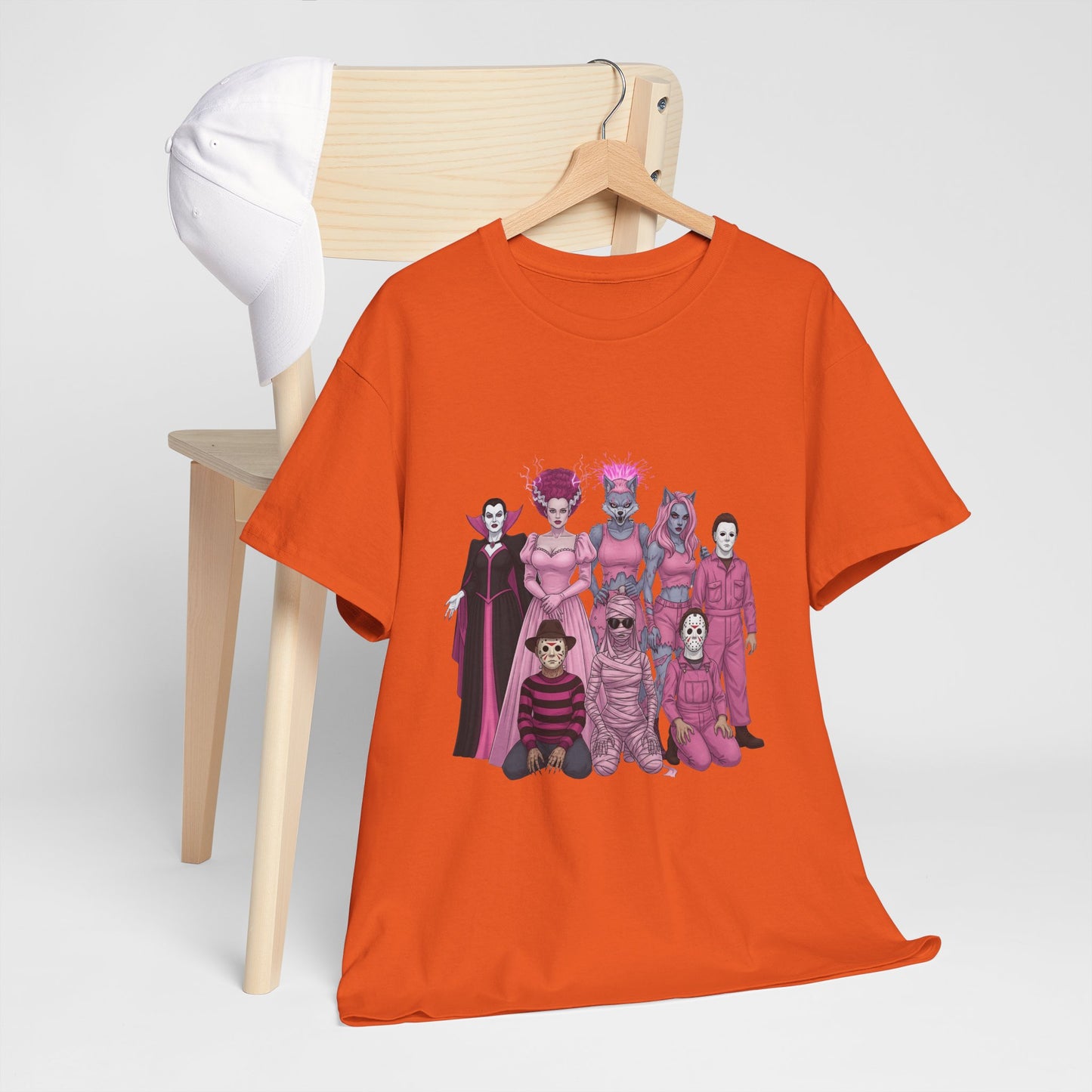 October Horror Pink Awareness Fighting for a Cause Unisex Tee - Breast Cancer Awareness Month