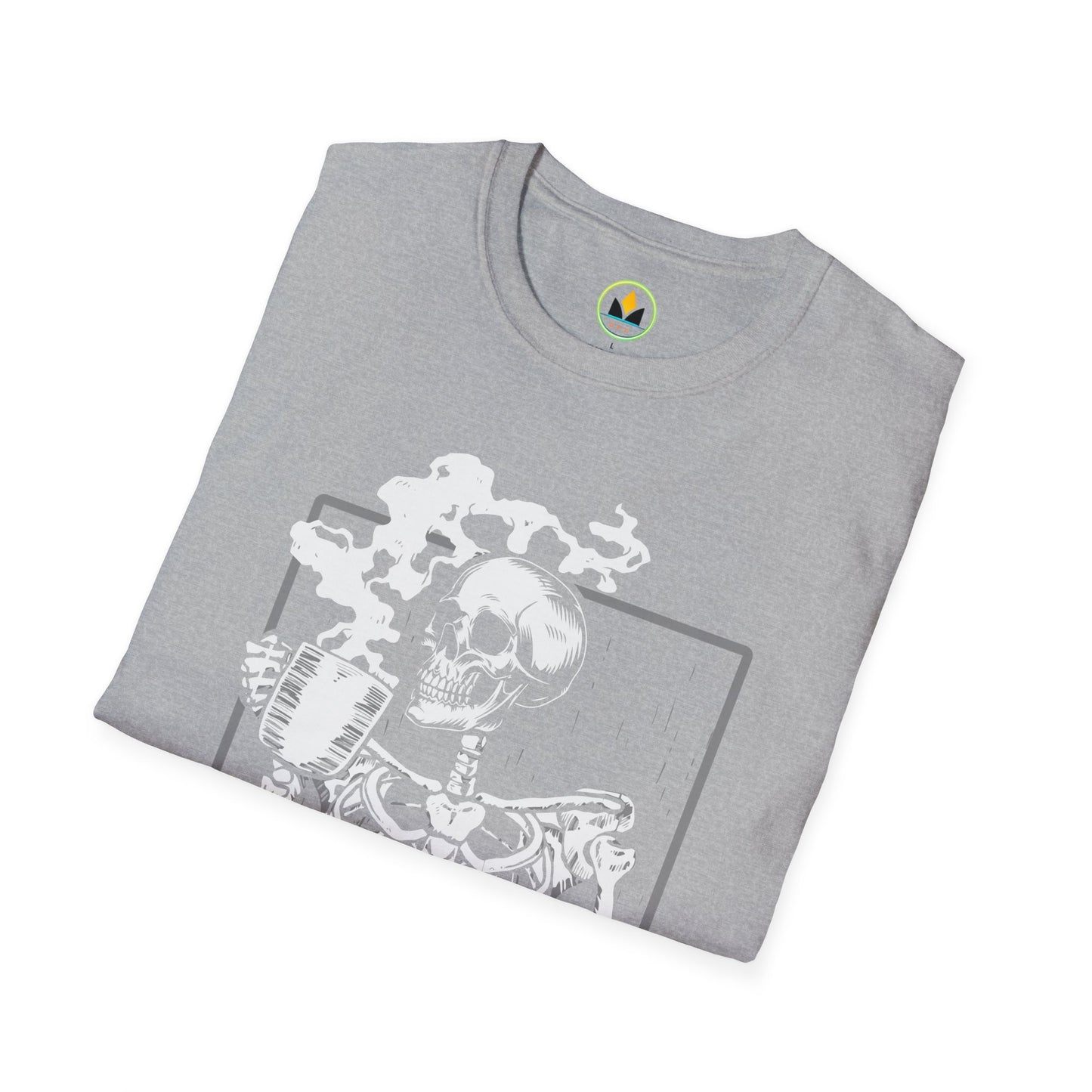 Spooky Sips: Skeleton Coffee Lover’s Halloween T-Shirt