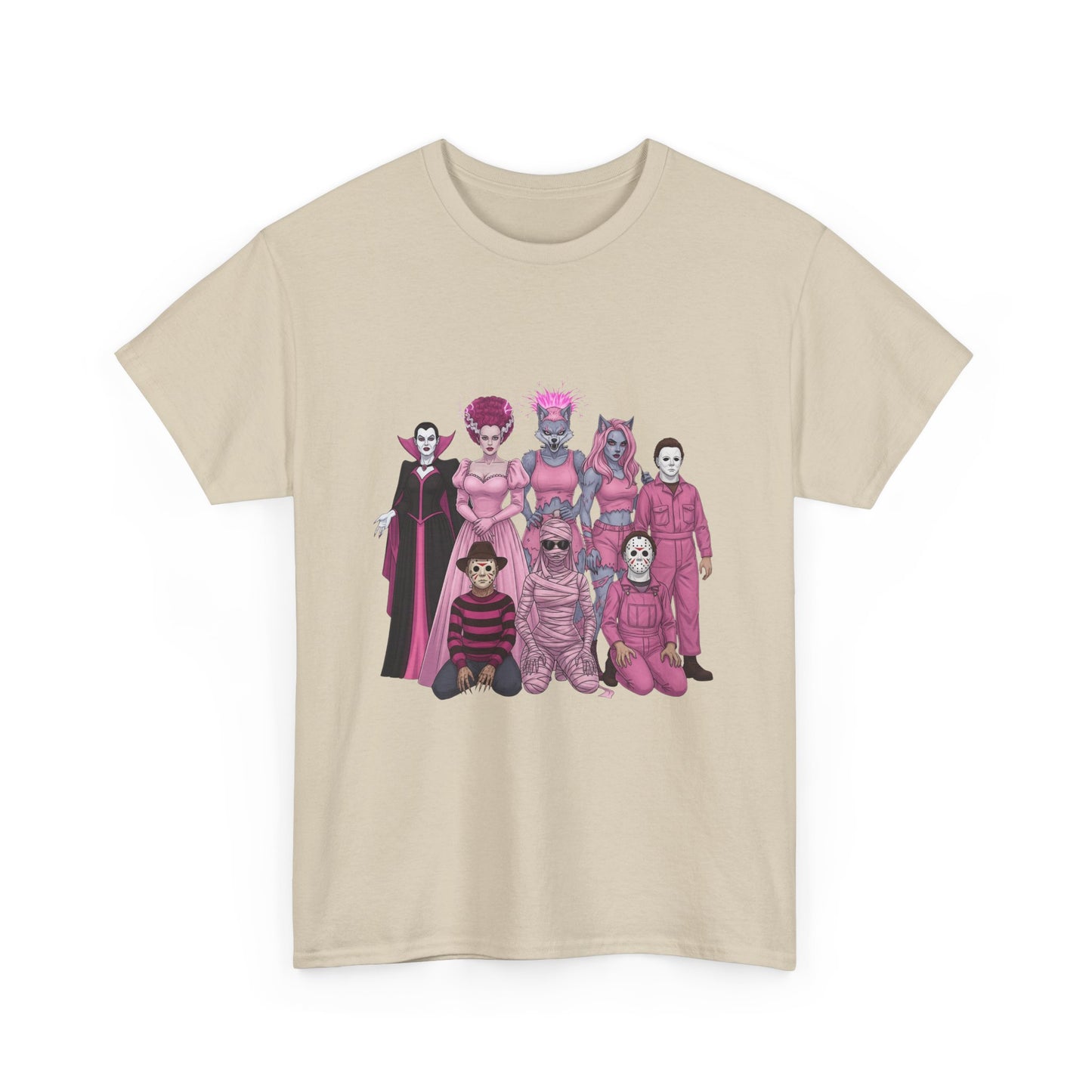 October Horror Pink Awareness Fighting for a Cause Unisex Tee - Breast Cancer Awareness Month