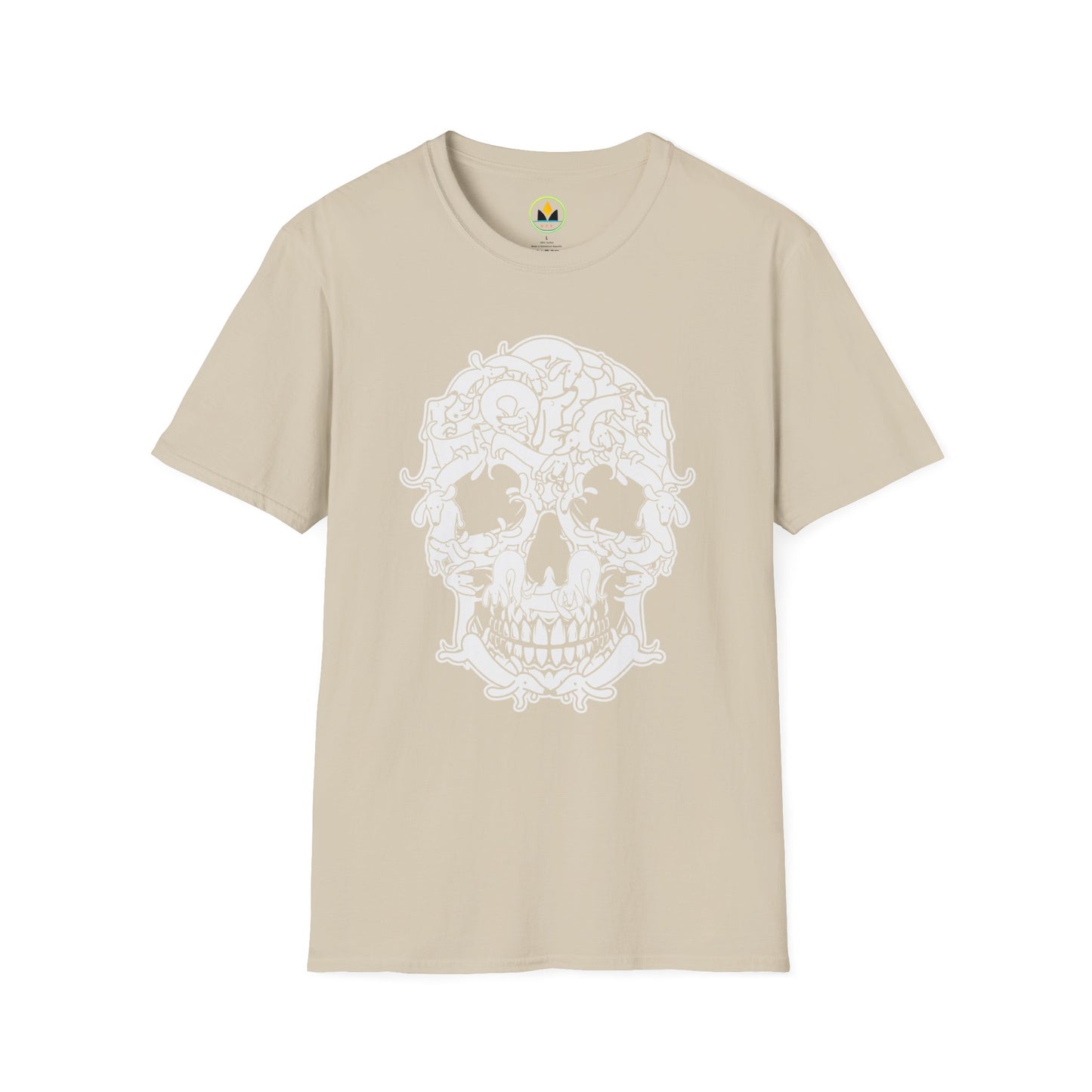 Unique Spooky Intricate Skull Dachshund Dog Halloween Tee - Perfect for Dog Lovers!
