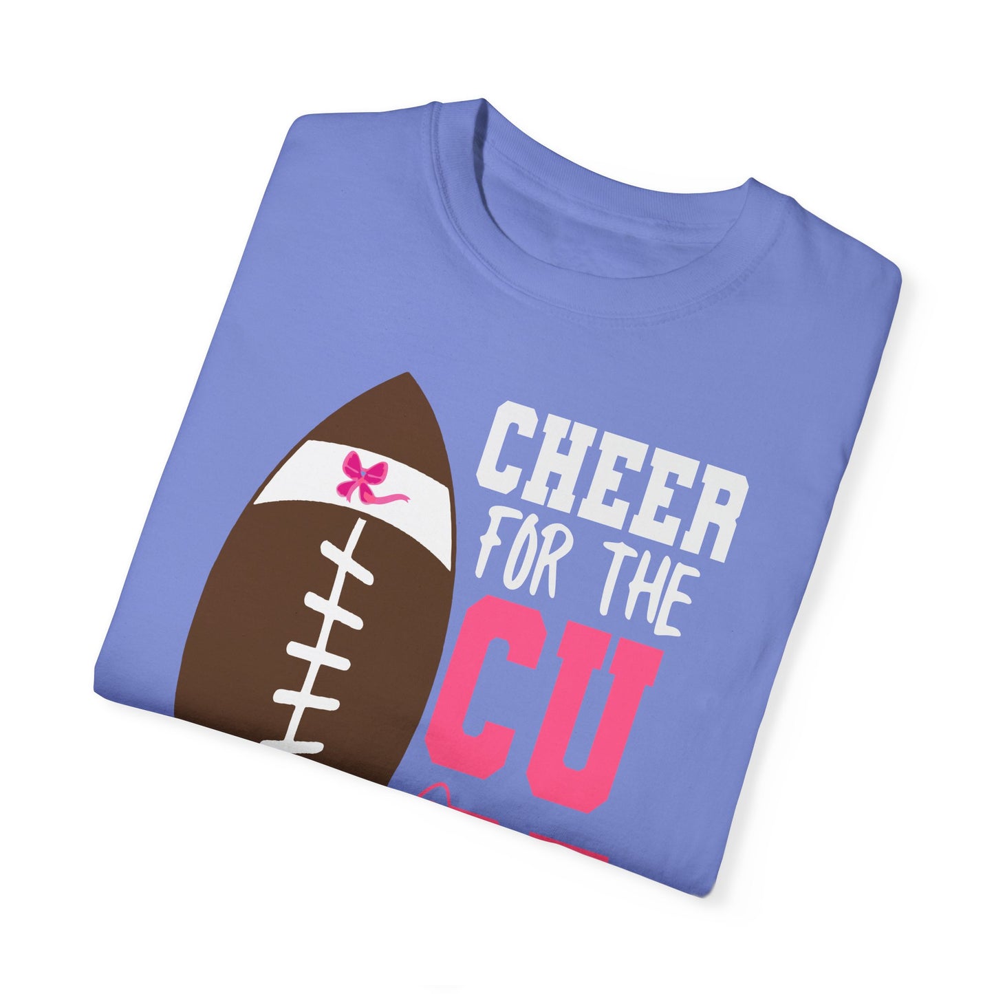 Cheer for the Cure - Breast Cancer Awareness Football T-Shirt