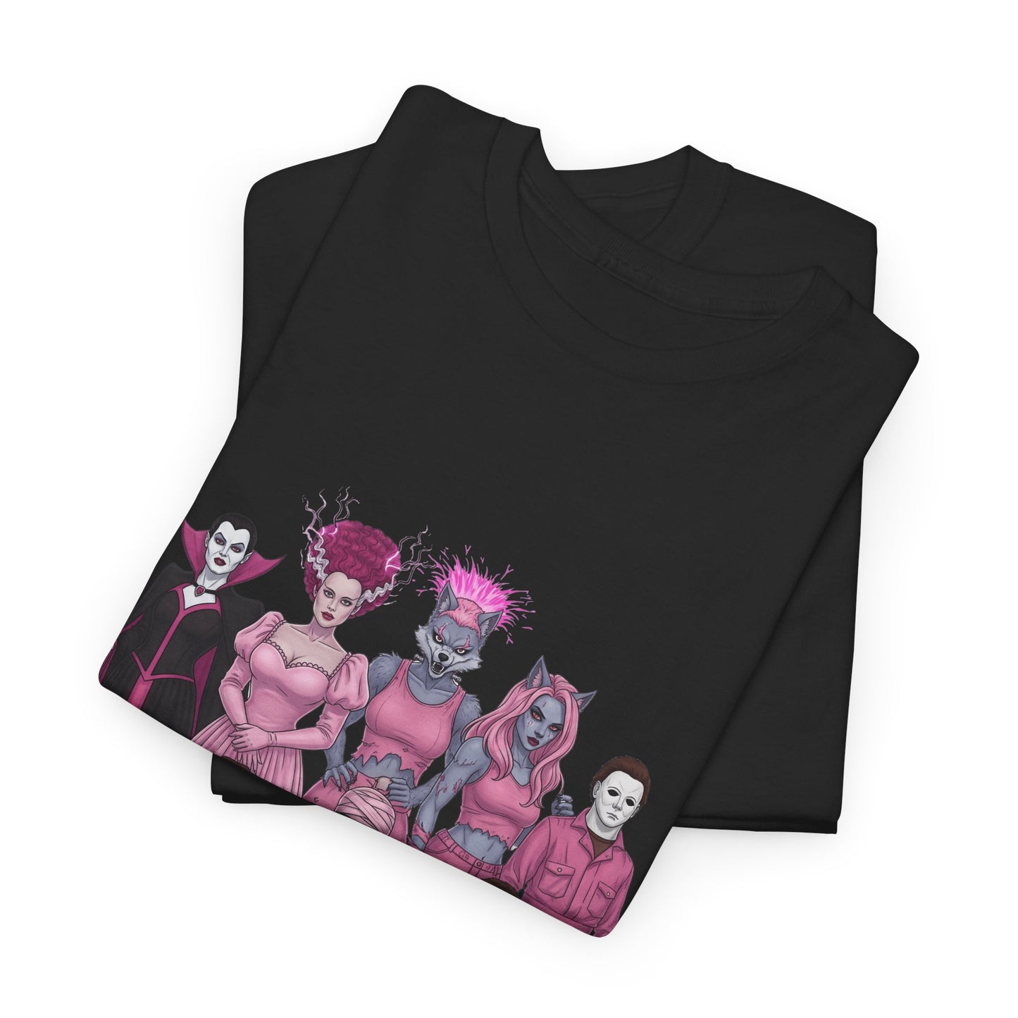 October Horror Pink Awareness Fighting for a Cause Unisex Tee - Breast Cancer Awareness Month