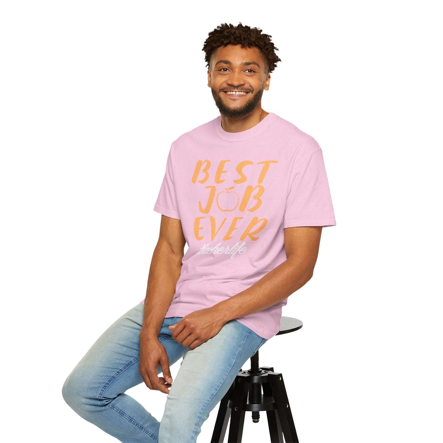 Best Job Ever - Inspirational T-Shirt with Apple Design teachers life