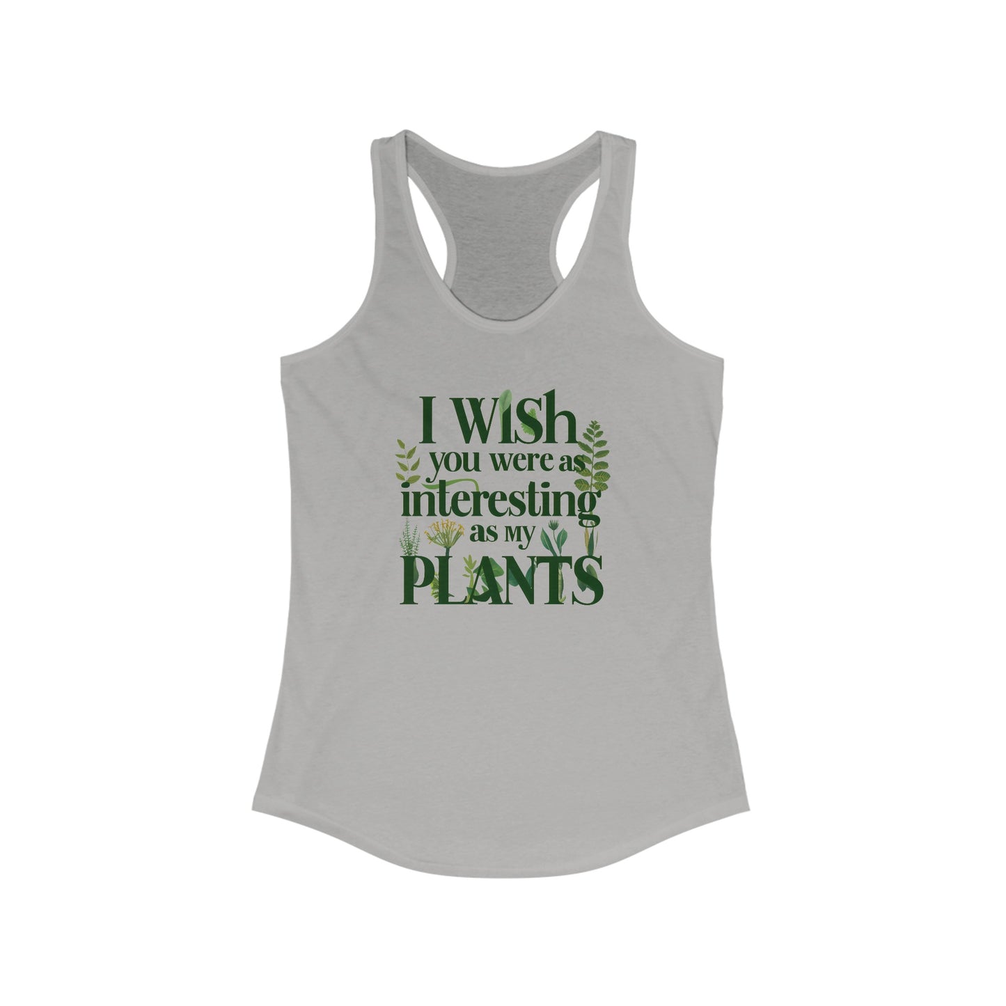 Women’s Tank Top - ‘Interesting Plants’ Botanical Design