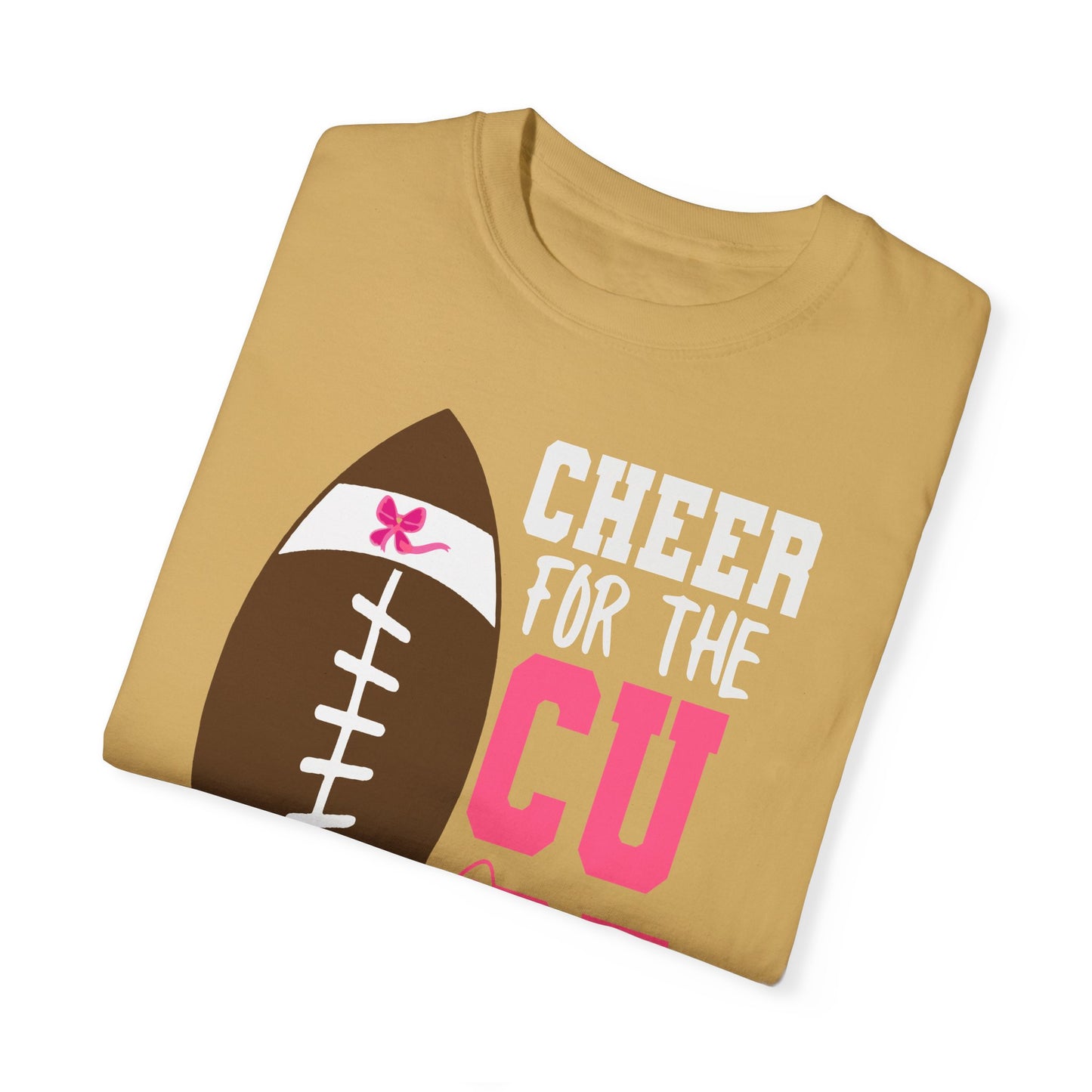 Cheer for the Cure - Breast Cancer Awareness Football T-Shirt