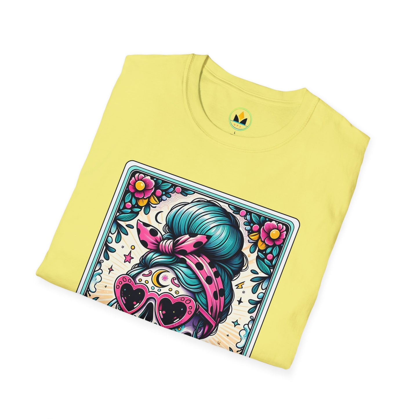 Vibrant Sugar Skull T-Shirt - Unique Spooky Halloween Apparel Inspired by Dia de los Muertos