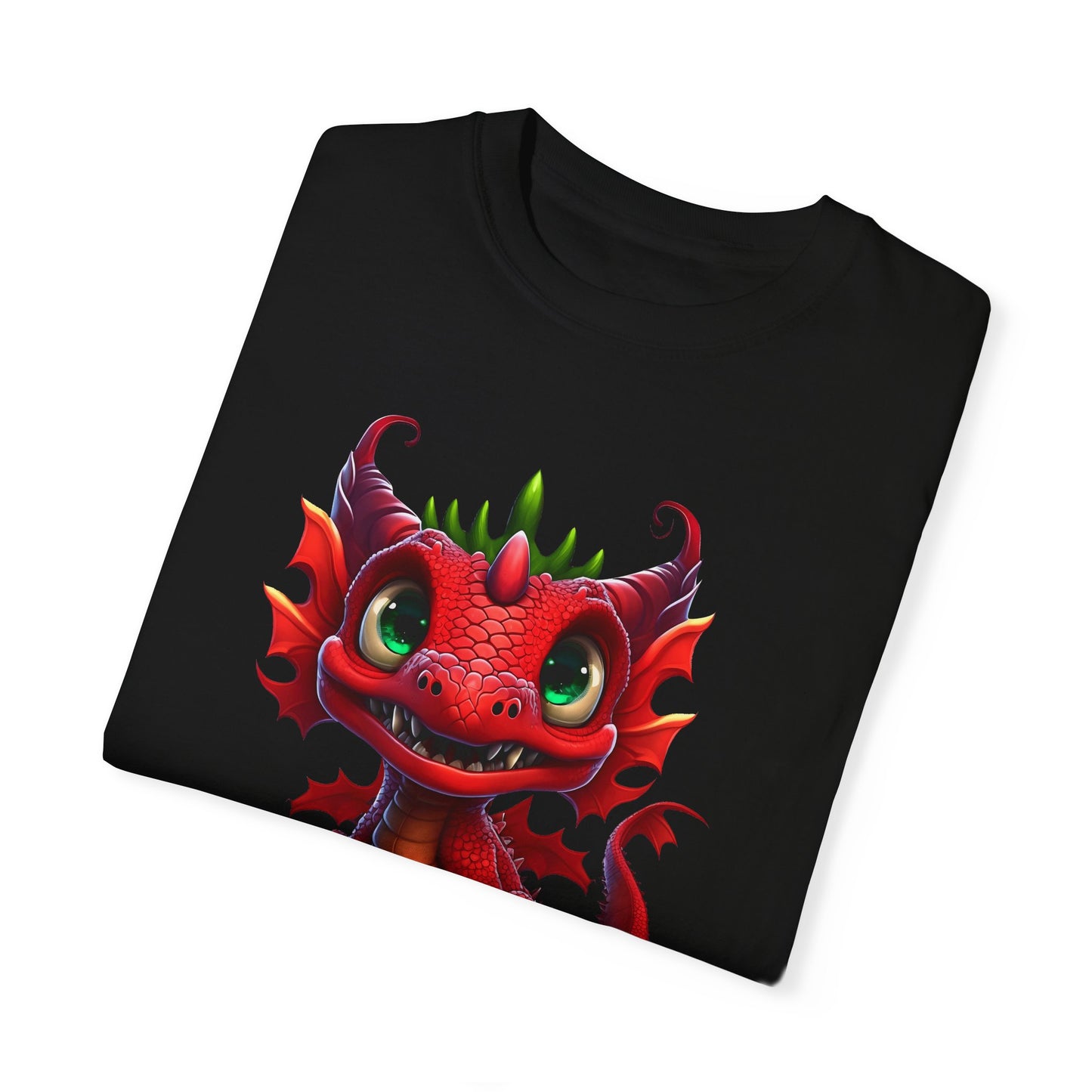 Playful Dragon Delight - Unique Cartoon-Style Dragon T-Shirt Design for Fun and Fantasy Lovers