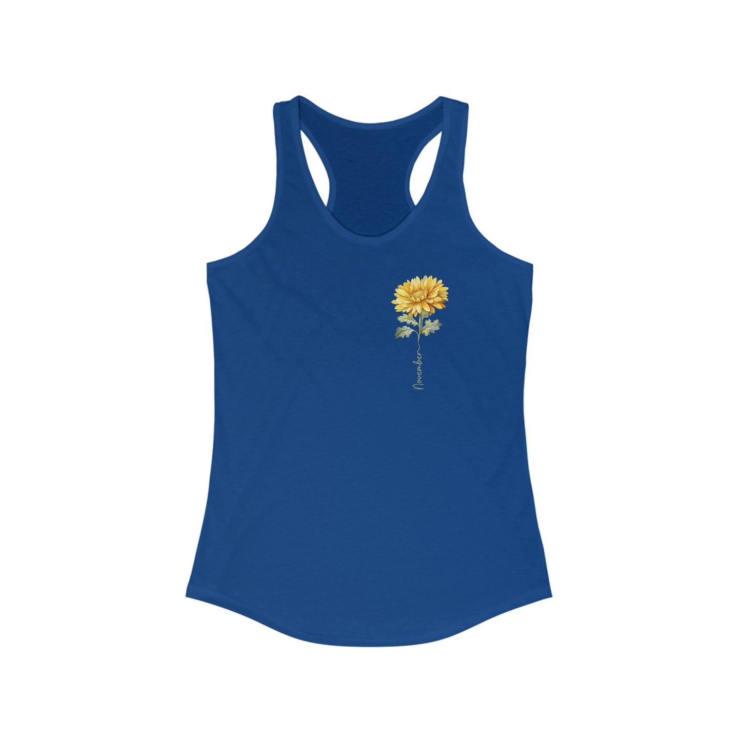 November Chrysanthemum Charm - Women’s Birth Flower Tank Top