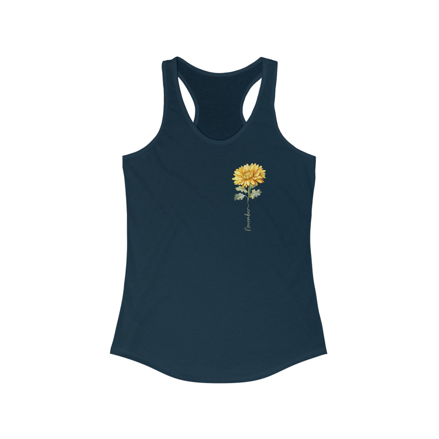 November Chrysanthemum Charm - Women’s Birth Flower Tank Top