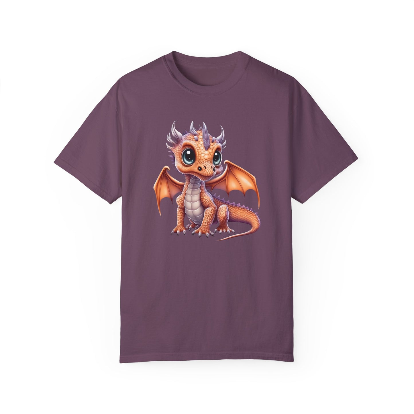 Charming Orange Dragonling T-Shirt Whimsical Fantasy Creature Tee Adorable Dragon Lover Shirt