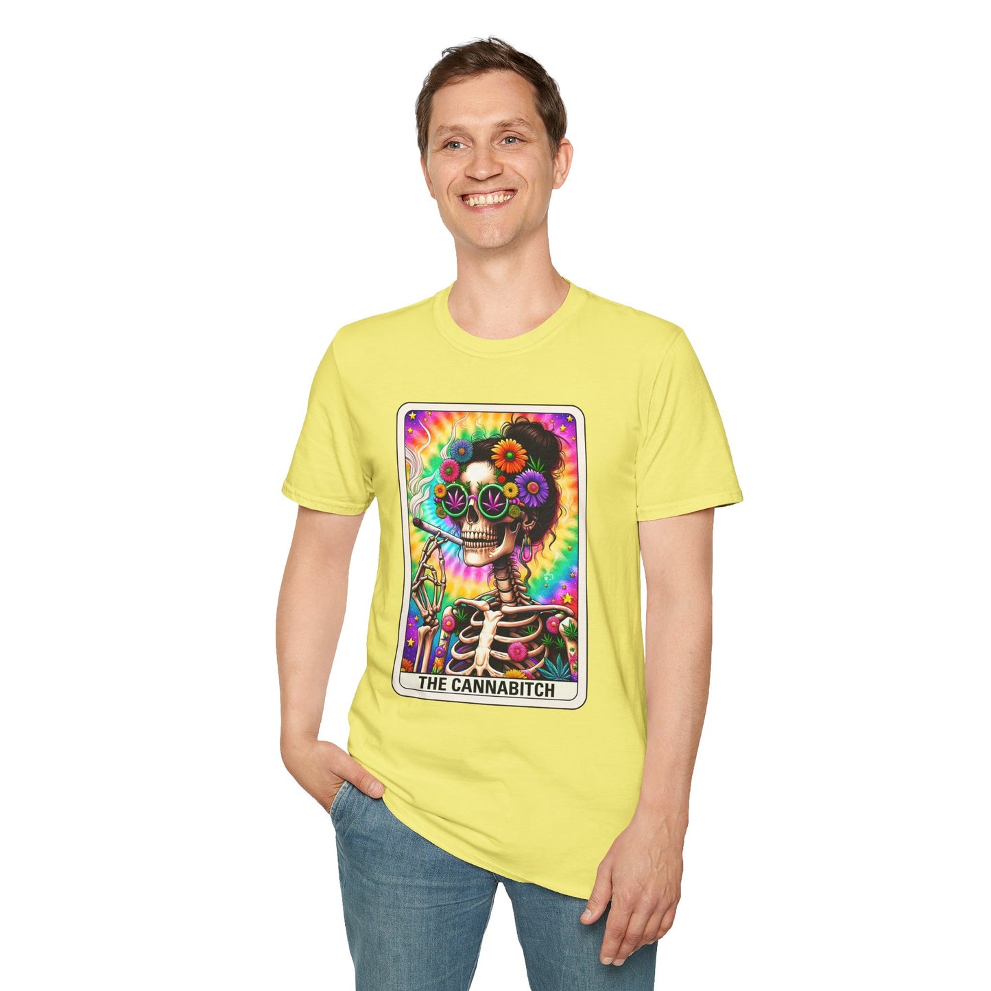 Cannabitch Halloween T-Shirt | Funny Weed Gothic Tee, Spooky Stoner Gift