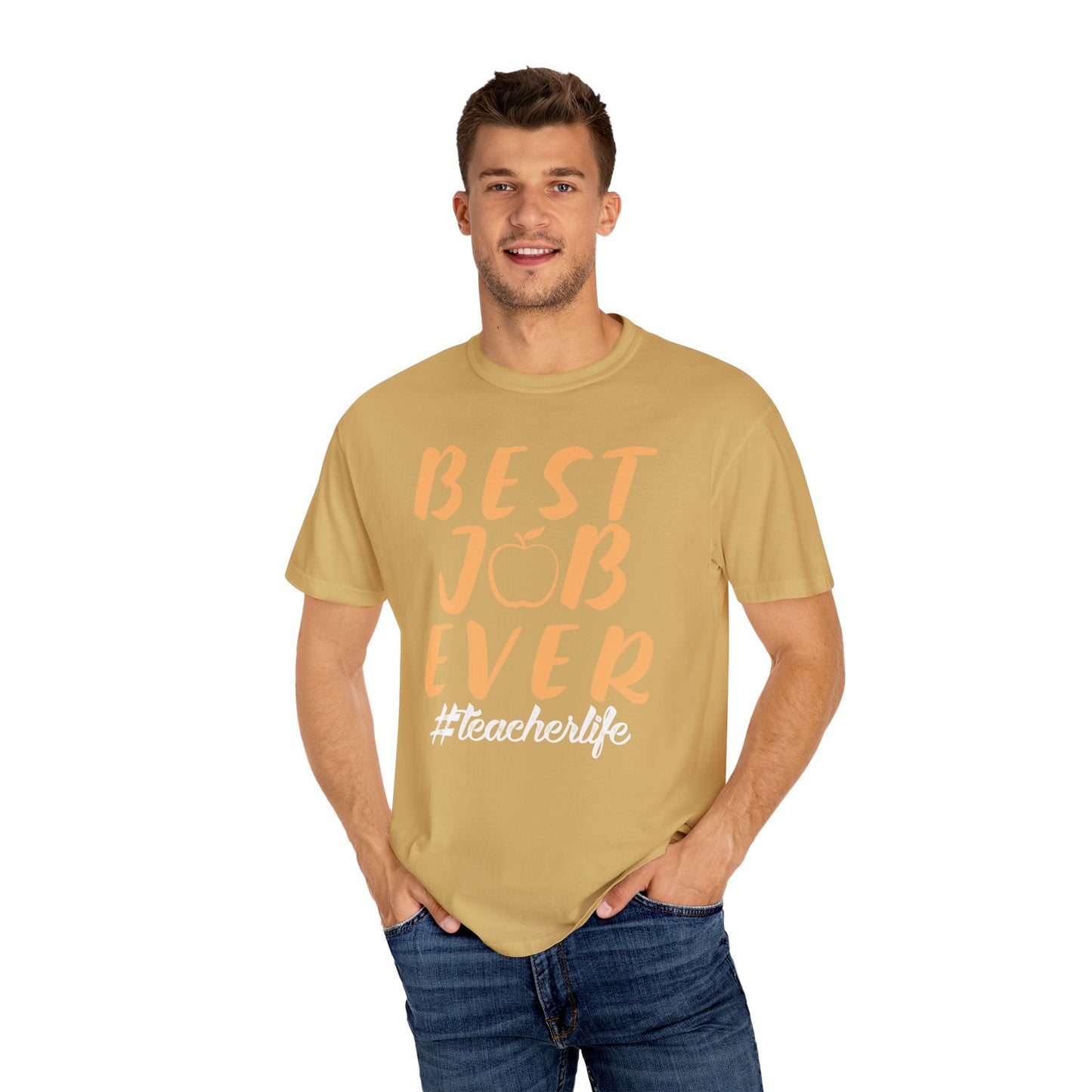 Best Job Ever - Inspirational T-Shirt with Apple Design teachers life