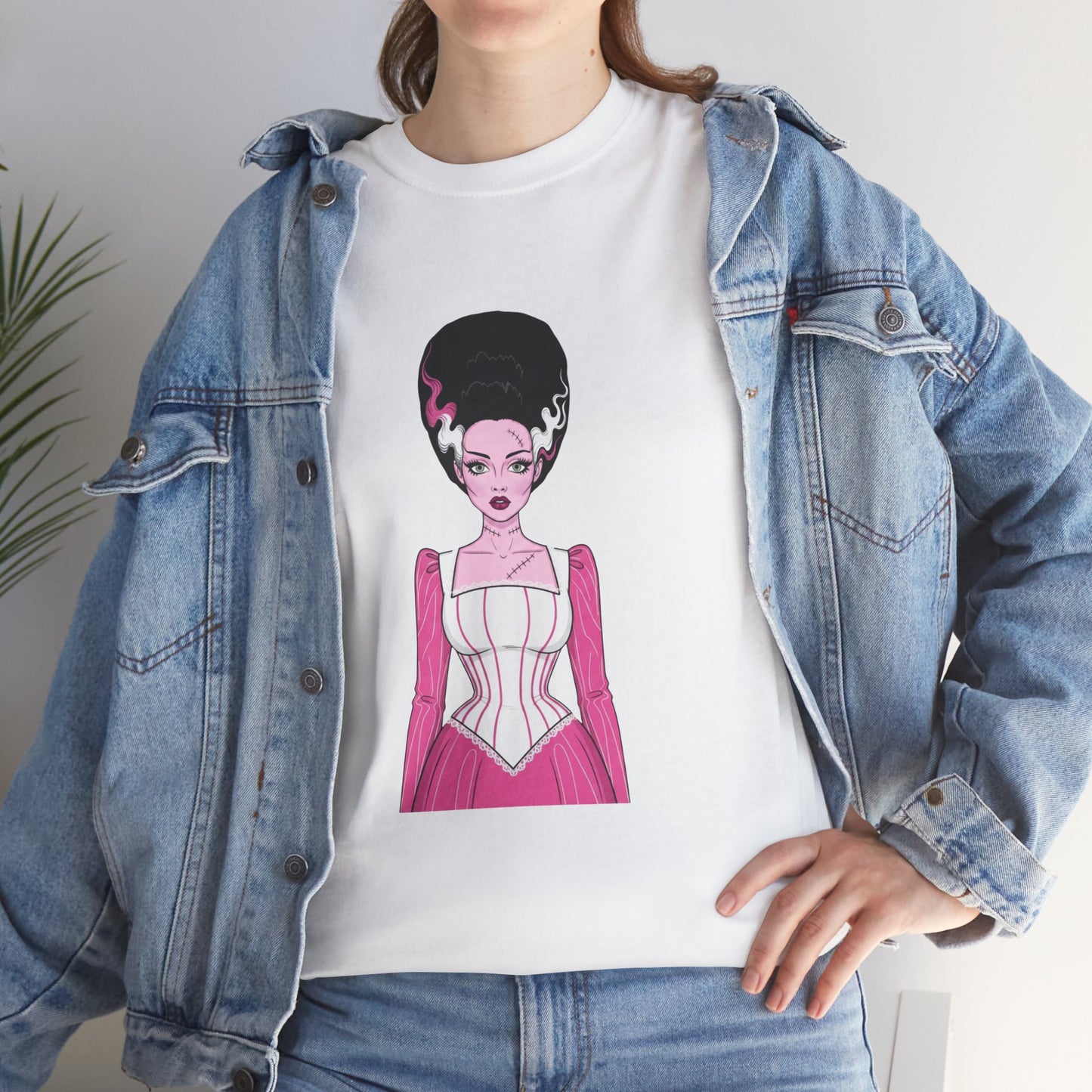 Pink Bride of Frankenstein Awareness Tee