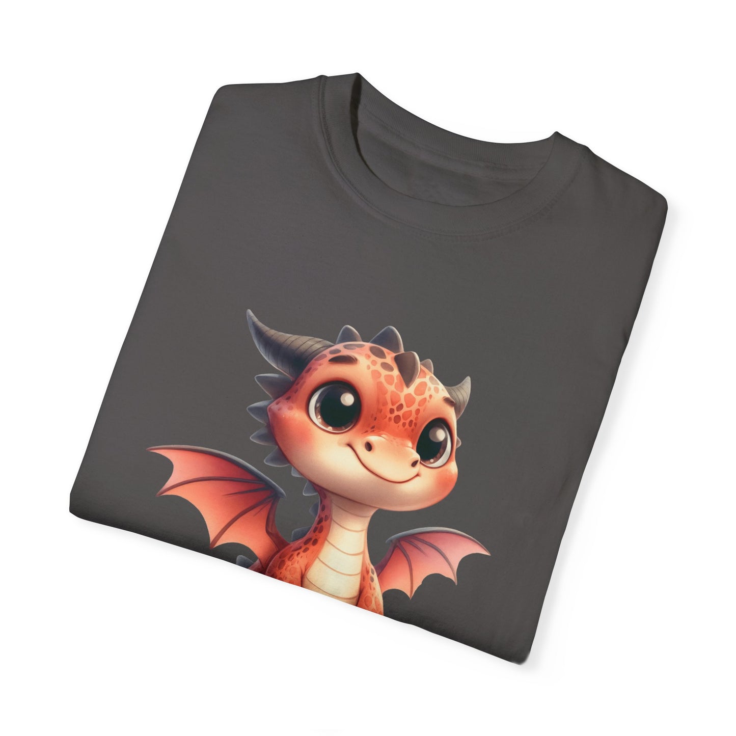 Playful Whimsy Dragon - Unique Cartoon-Style Dragon T-Shirt Design for Fun and Fantasy Lovers