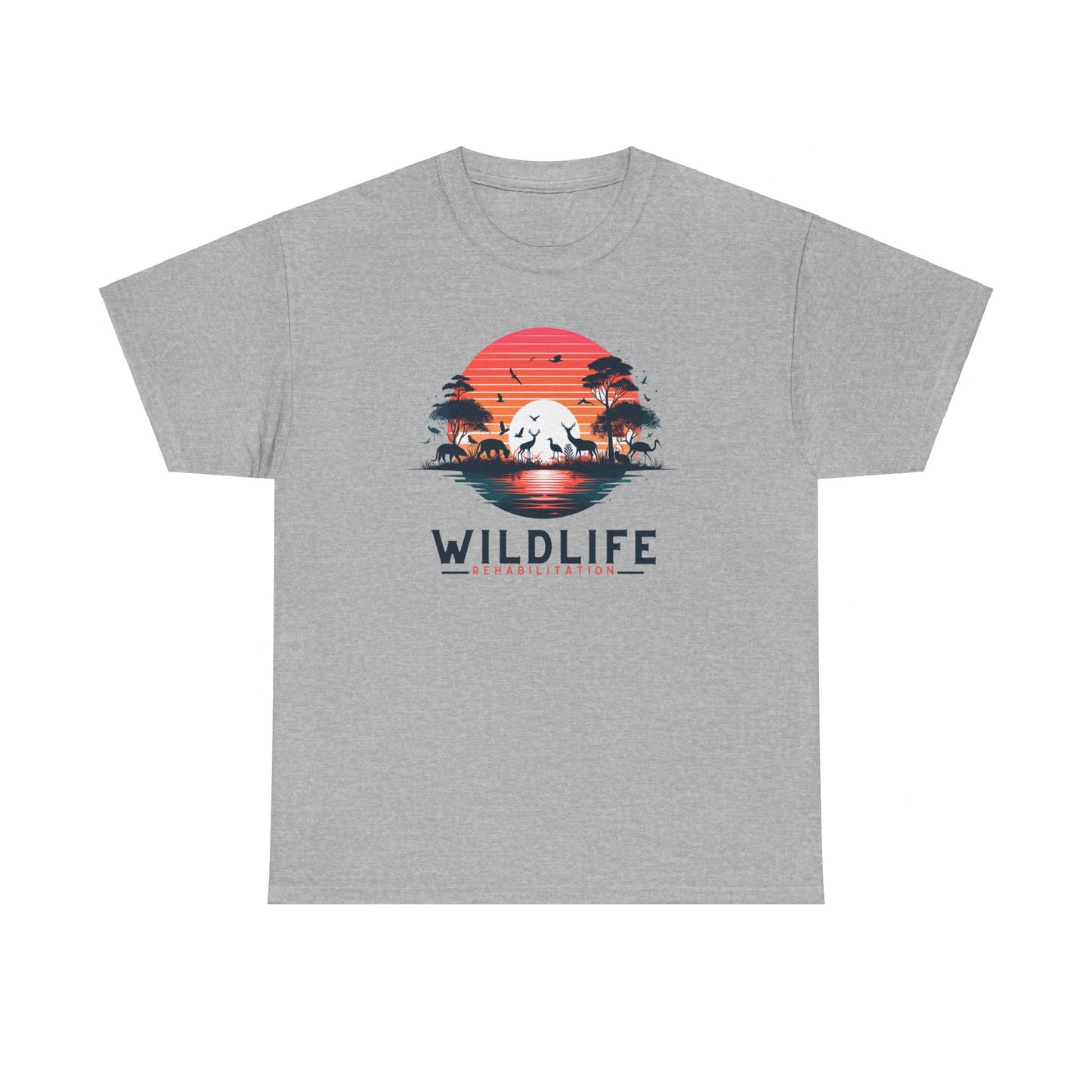 Wildlife Rehabilitation Sunset Silhouette Tee – Embrace Nature’s Serenity