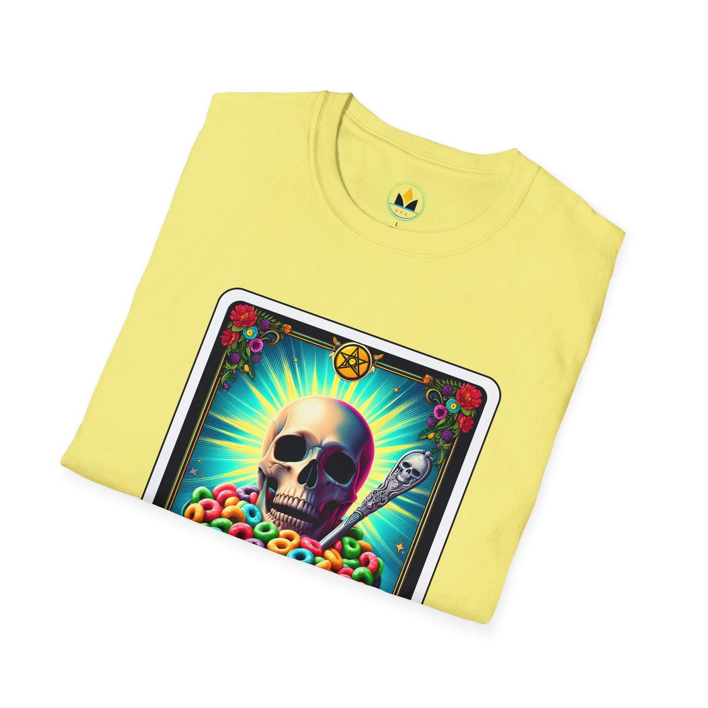 Tarot-Inspired Cereal Killer Halloween Tee - Unique Spooky Design