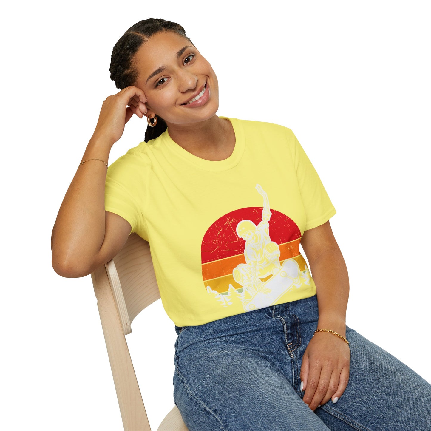 Sunset Skateboarder - Vintage Halloween Unisex T-Shirt