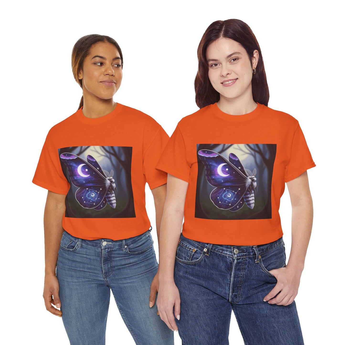 Witchy Galaxy Moth Moon Shirt