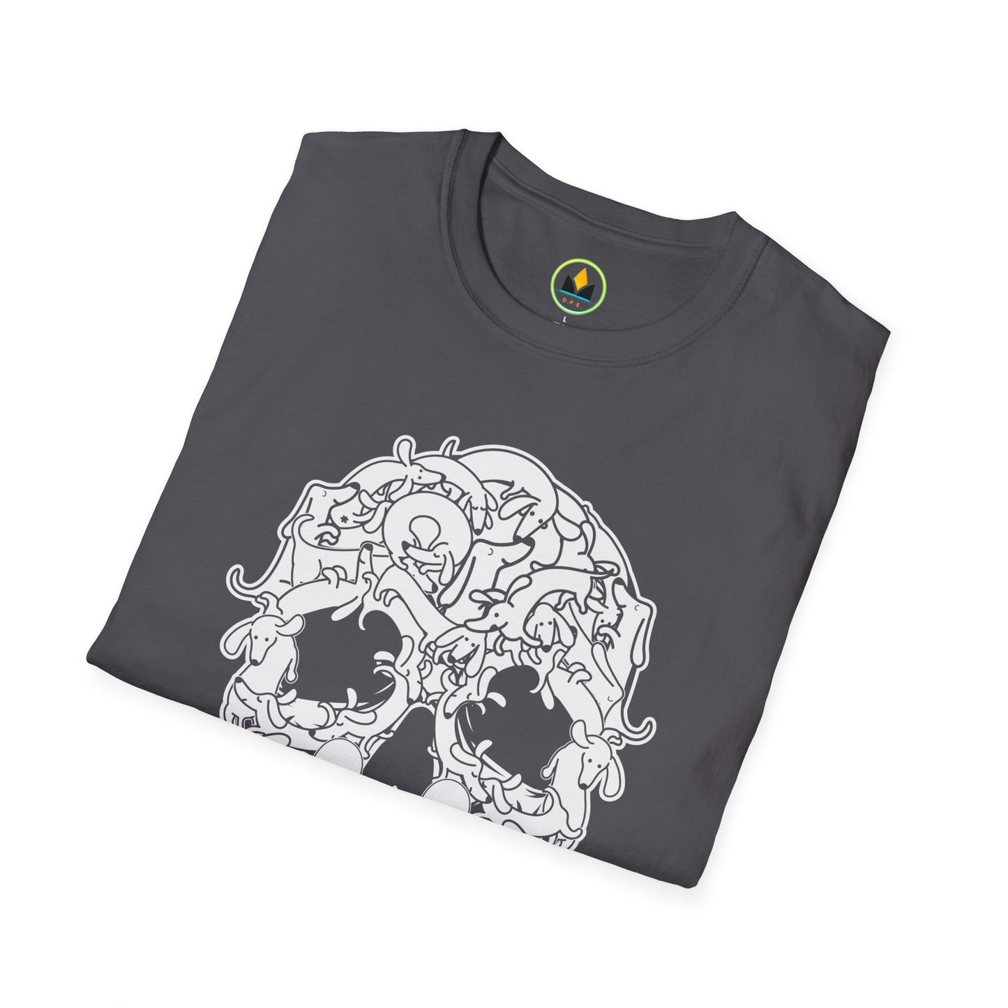 Unique Spooky Intricate Skull Dachshund Dog Halloween Tee - Perfect for Dog Lovers!