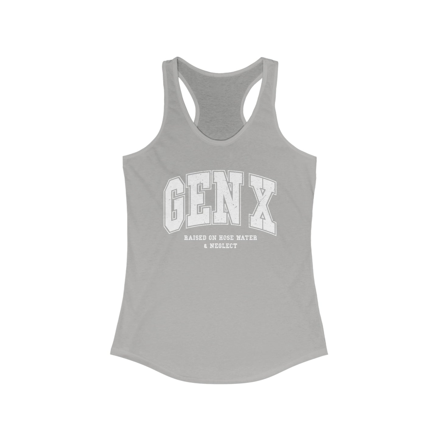 Vintage Gen X Women’s Tank Top: Raised on Hose Water & Neglect