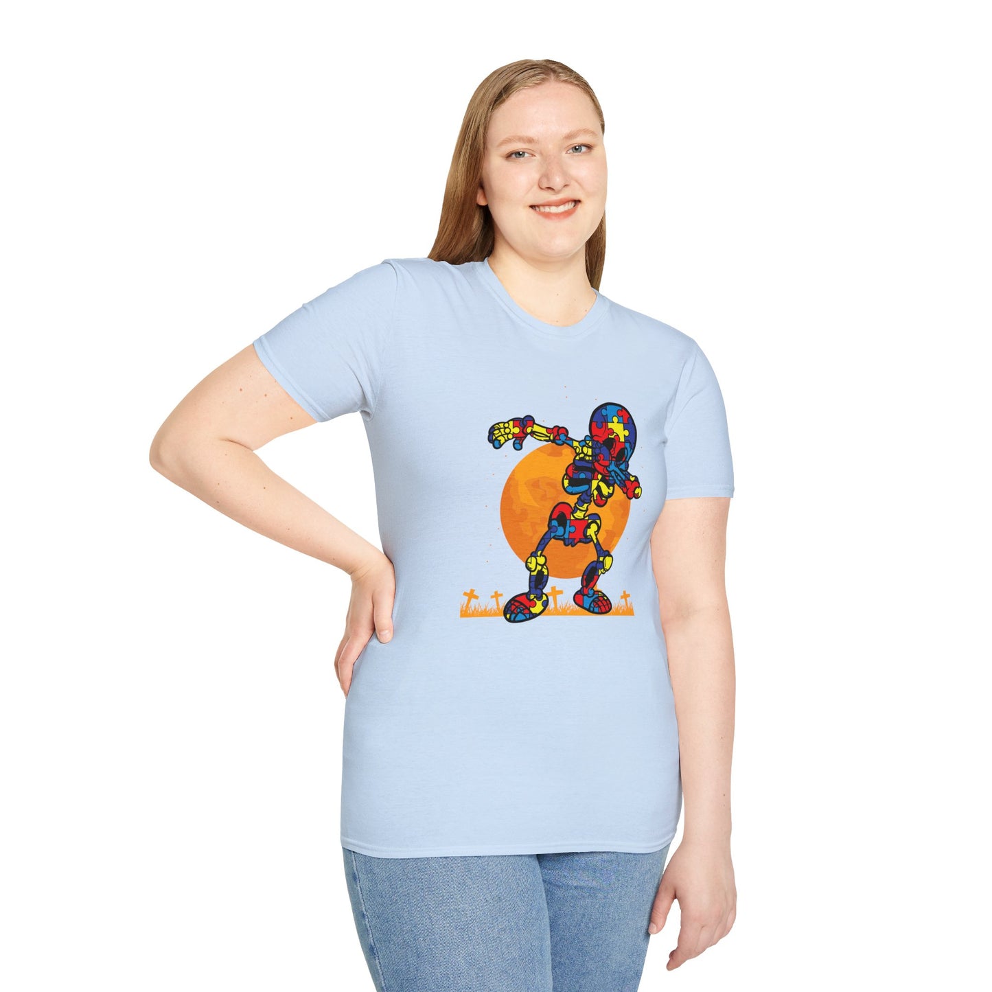 Autism Awareness Halloween Hero Tee - Embrace Uniqueness & Celebrate Differences Unisex Softstyle
