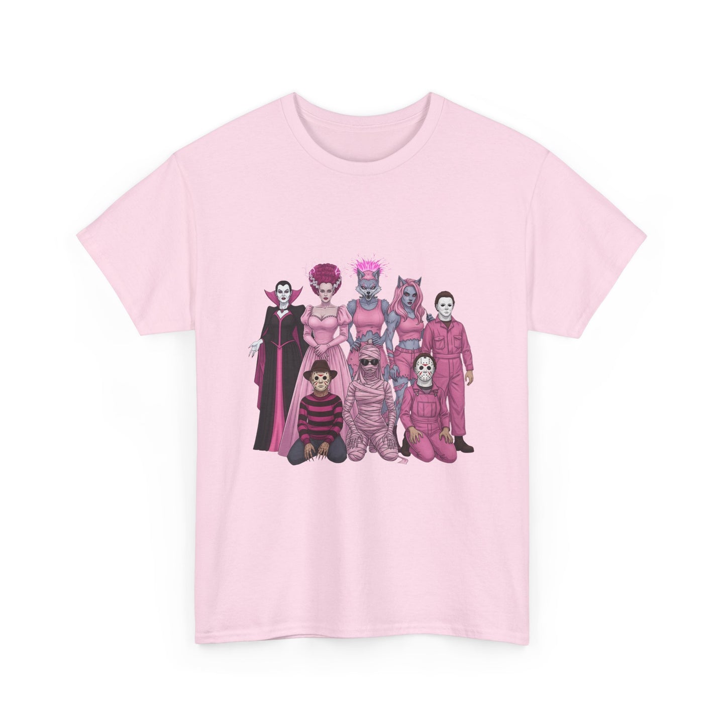 October Horror Pink Awareness Fighting for a Cause Unisex Tee - Breast Cancer Awareness Month