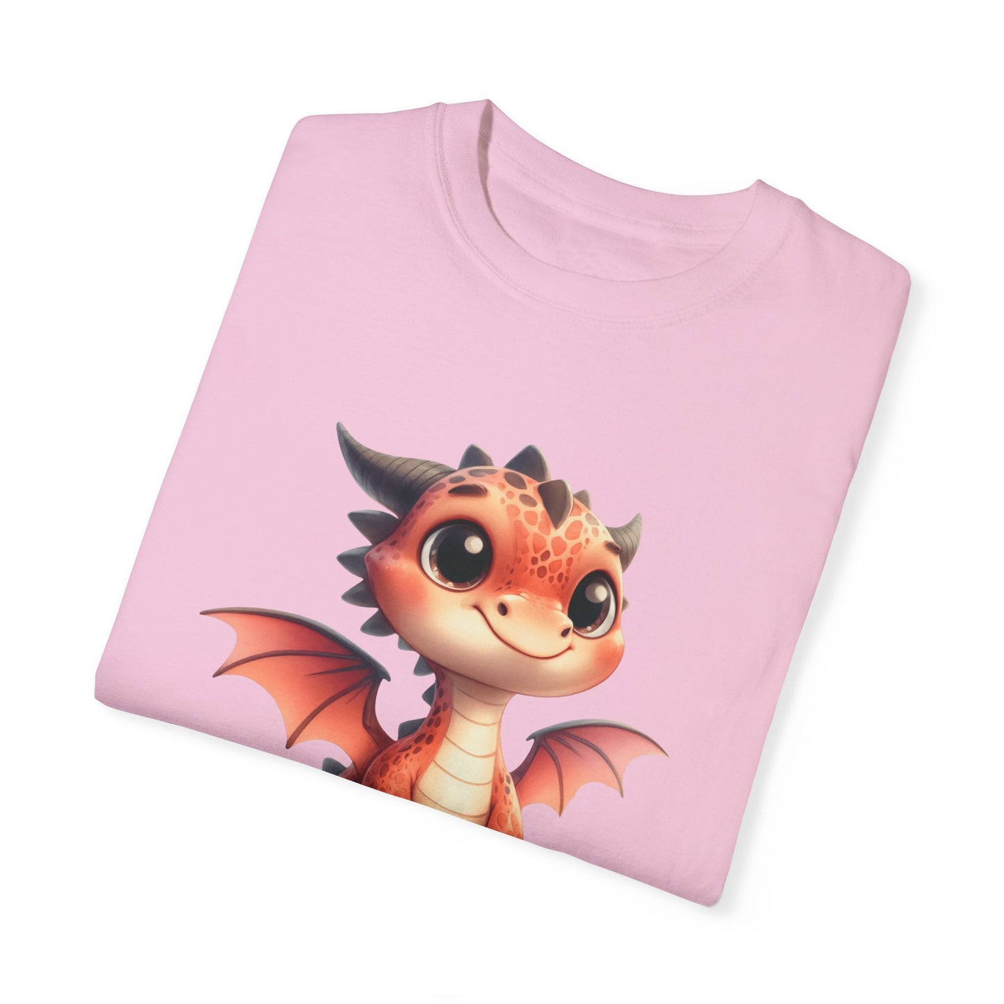 Playful Whimsy Dragon - Unique Cartoon-Style Dragon T-Shirt Design for Fun and Fantasy Lovers