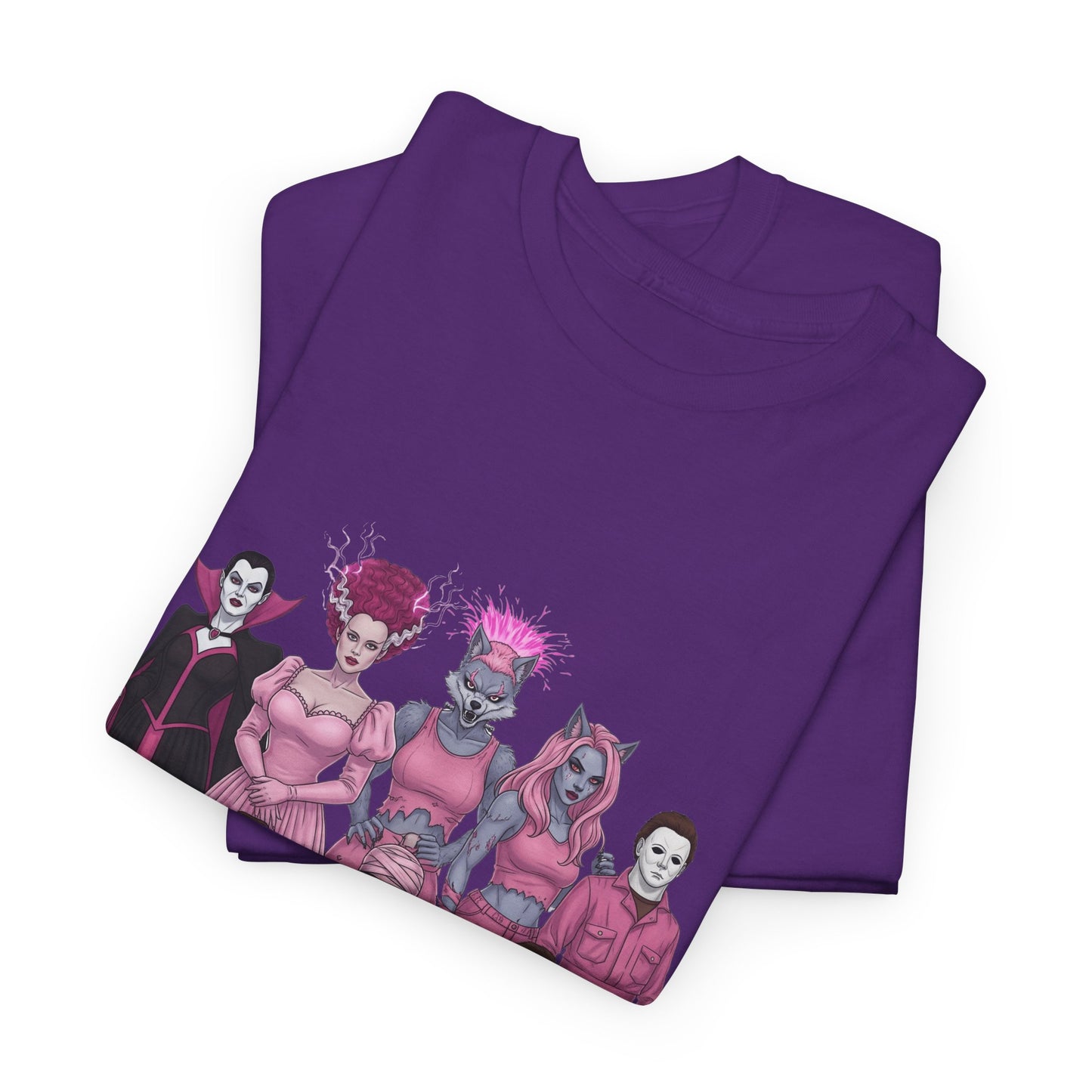 October Horror Pink Awareness Fighting for a Cause Unisex Tee - Breast Cancer Awareness Month