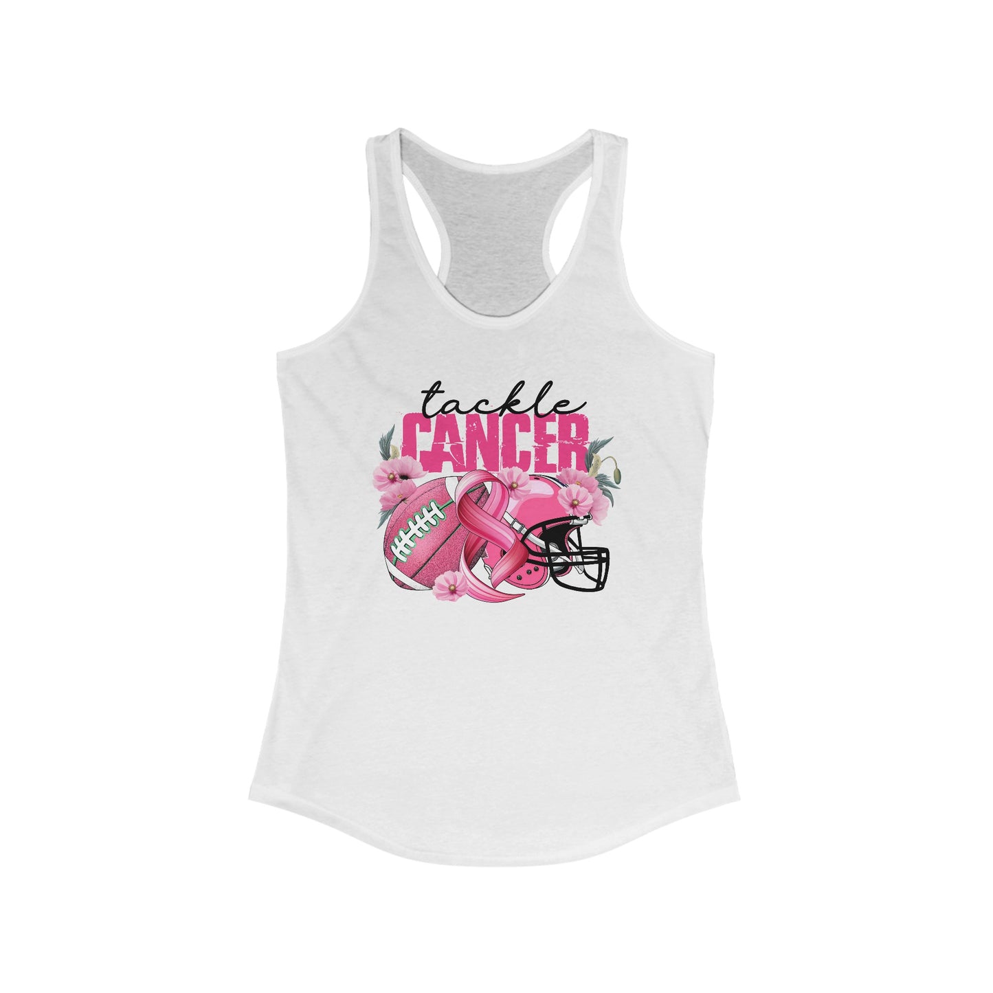Empowerment on Field - Women’s Cancer Awareness Football Tank Top