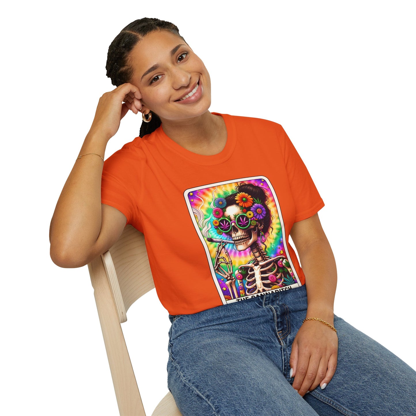 Cannabitch Halloween T-Shirt | Funny Weed Gothic Tee, Spooky Stoner Gift