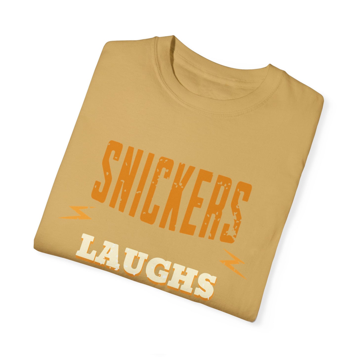 Cheerful 'Laughs at Everything' T-Shirt - coworker/friend Inspired Humorous Fun Shirt